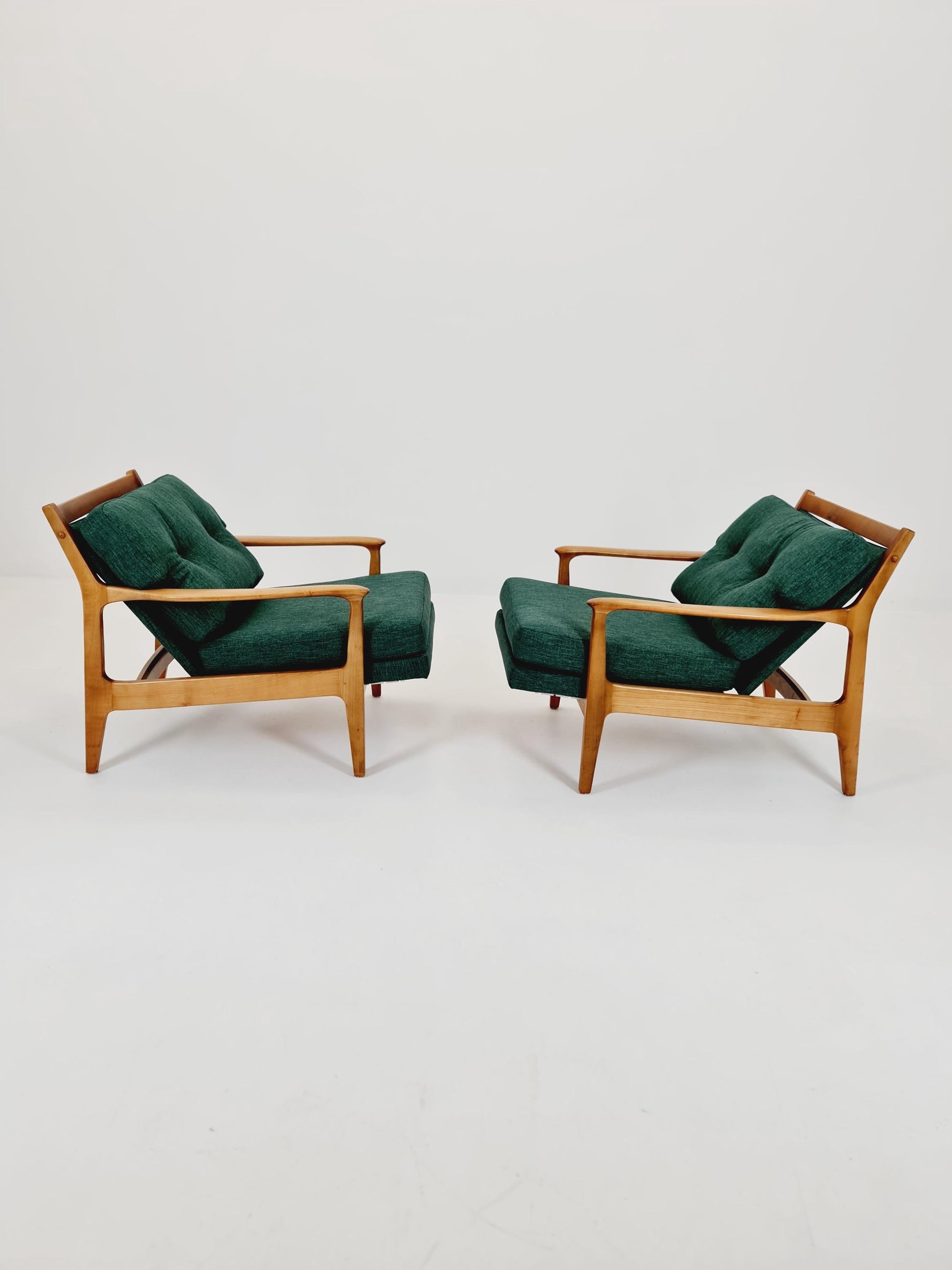 Midcentury easy chairs by Eugen Schmidt for Soloform, Germany, 1960s, Set of 2