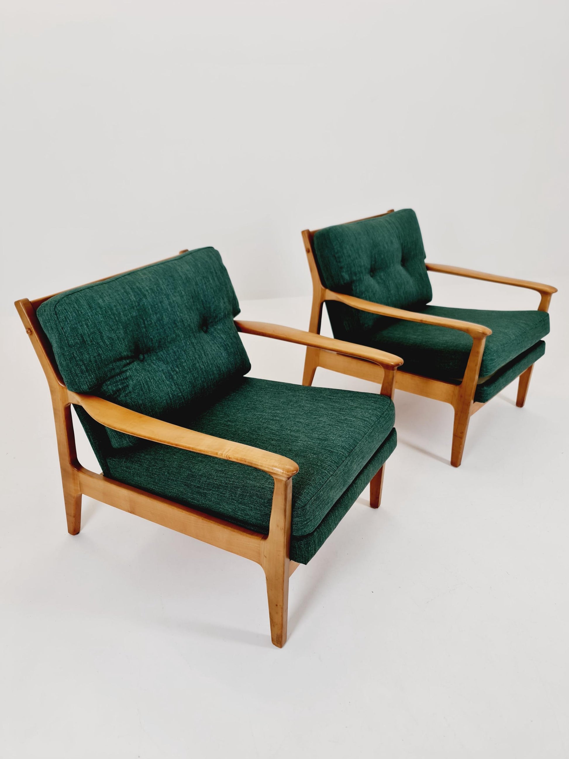 Midcentury easy chairs by Eugen Schmidt for Soloform, Germany, 1960s, Set of 2