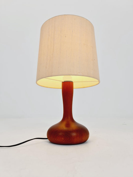 Mid century solid teak table lamp by Domus , 1960s