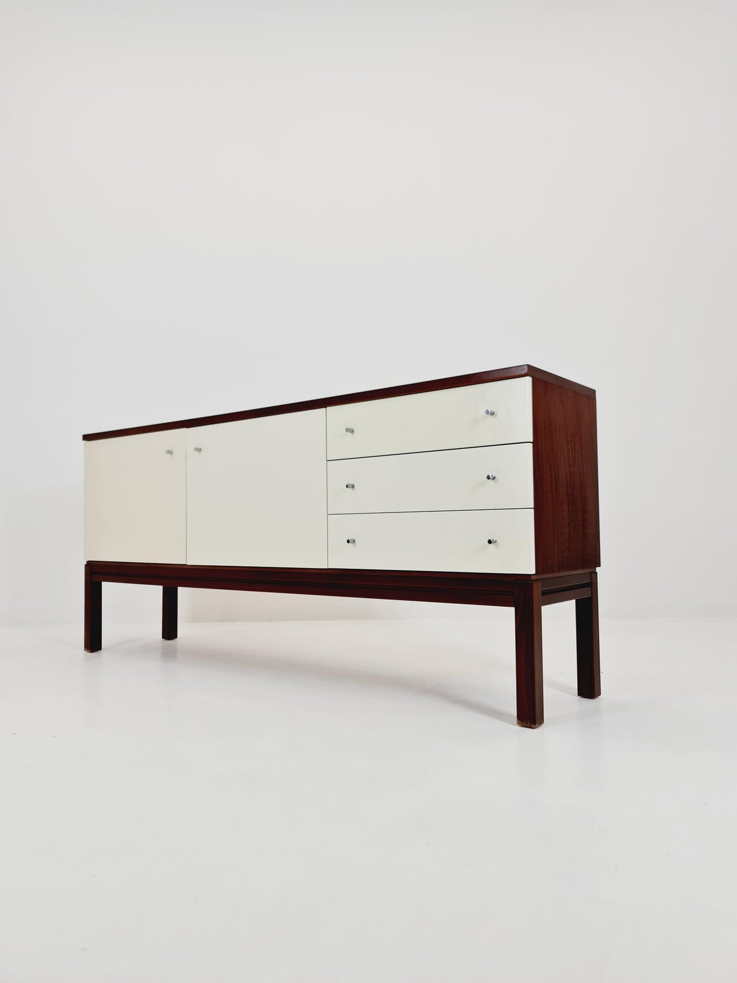 Rare Mid Century Modern German Mahagoni Sideboard by Palette Mööbel , 1970s