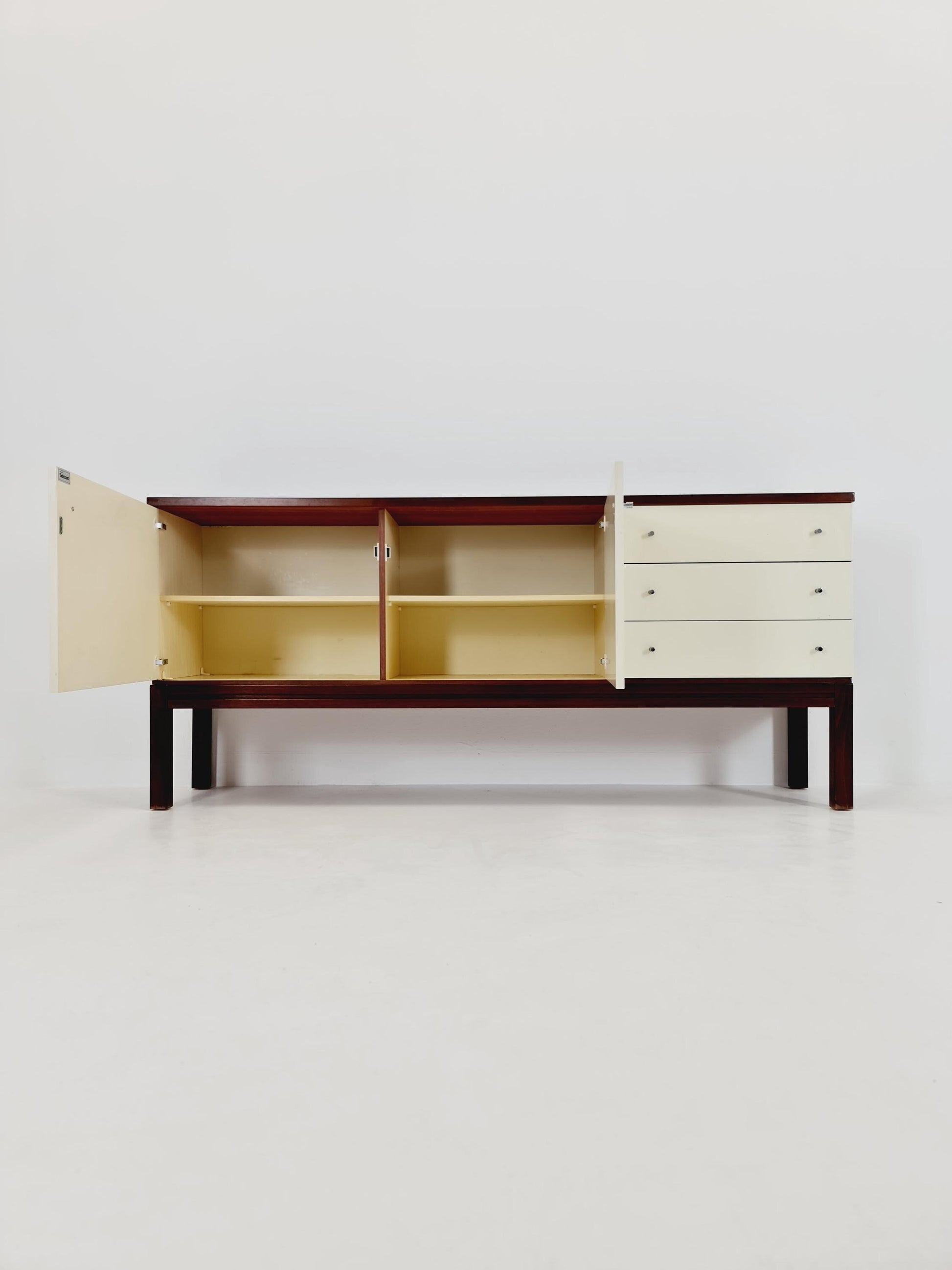 Rare Mid Century Modern German Mahagoni Sideboard by Palette Mööbel , 1970s