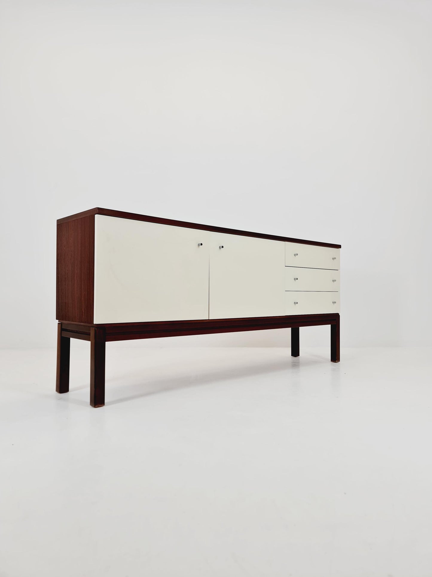 Rare Mid Century Modern German Mahagoni Sideboard by Palette Mööbel , 1970s