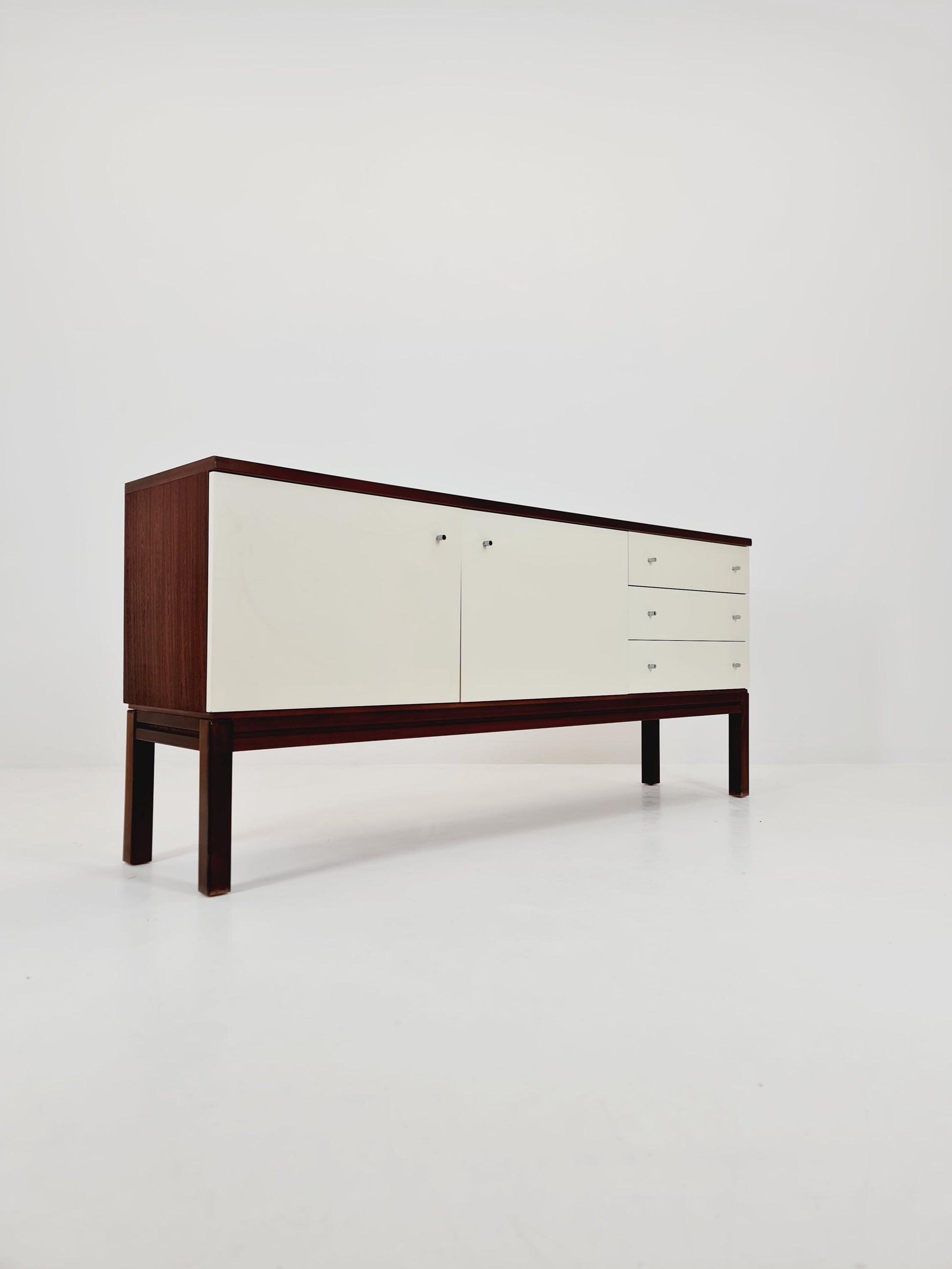 Rare Mid Century Modern German Mahagoni Sideboard by Palette Mööbel , 1970s