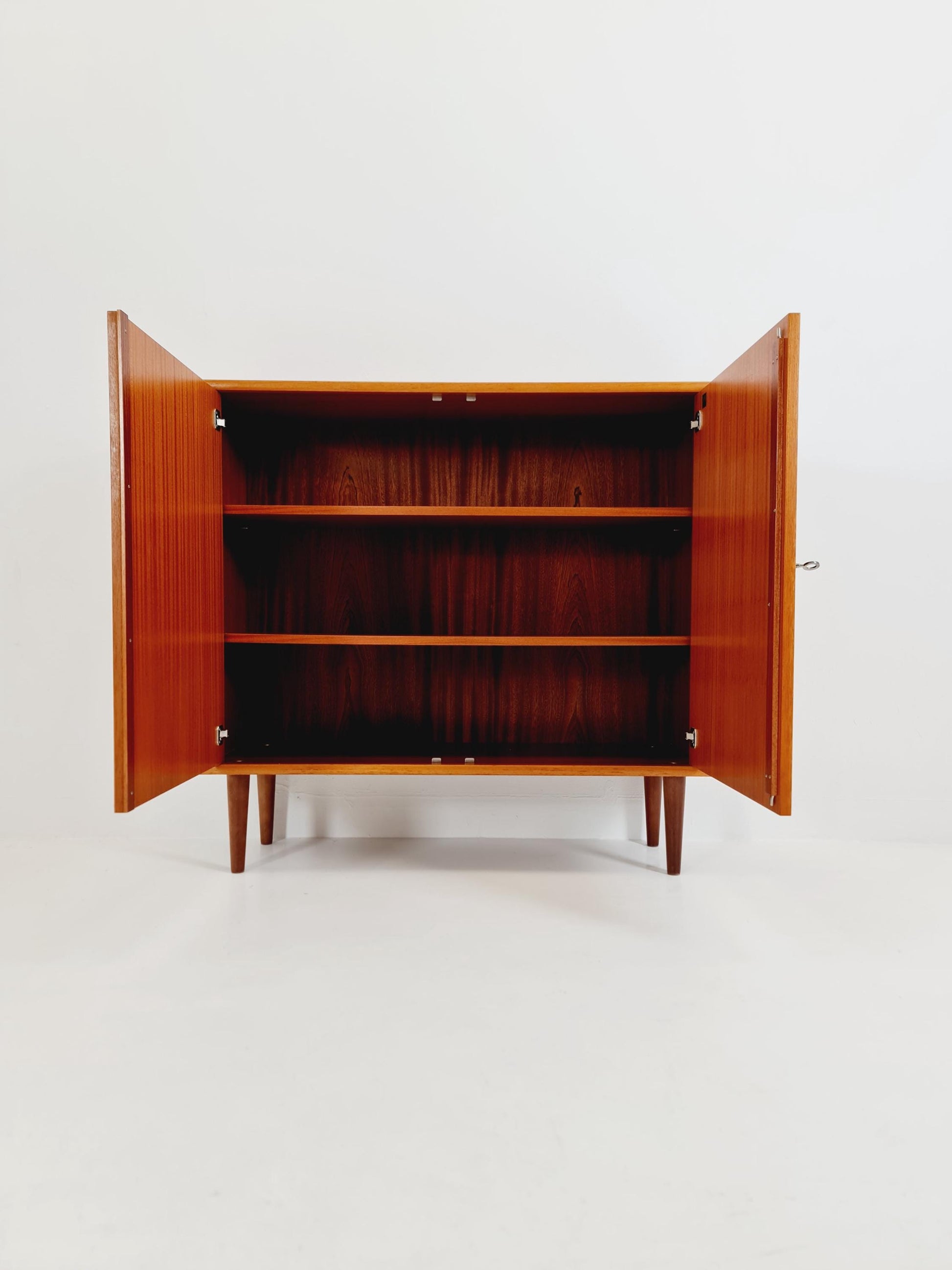 Vintage teak danish cabinet book case,By WK Möbel 1960s