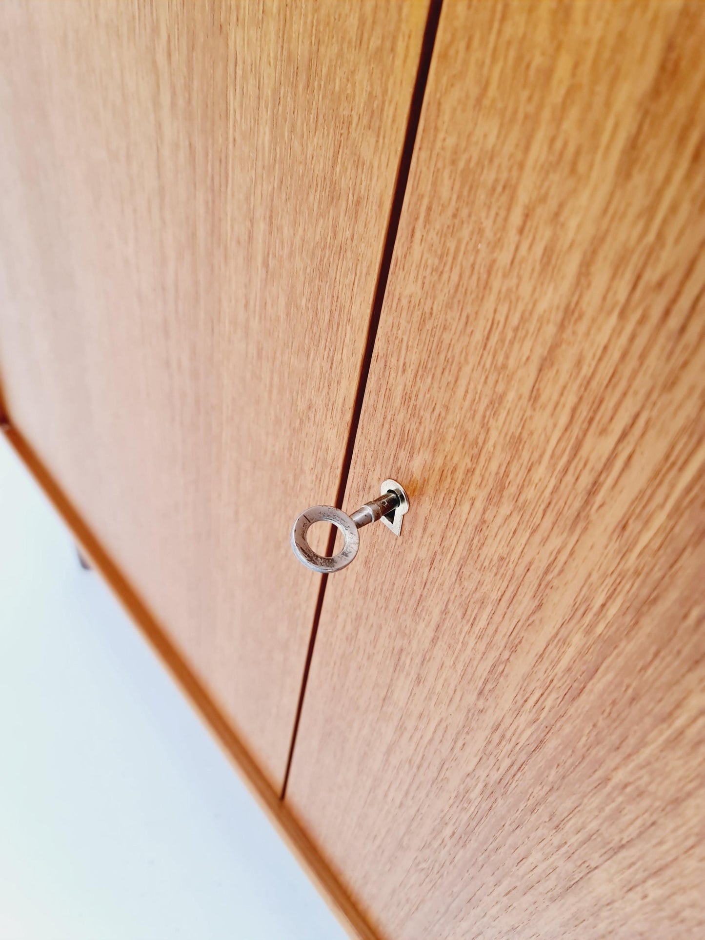 Vintage teak danish cabinet book case,By WK Möbel 1960s