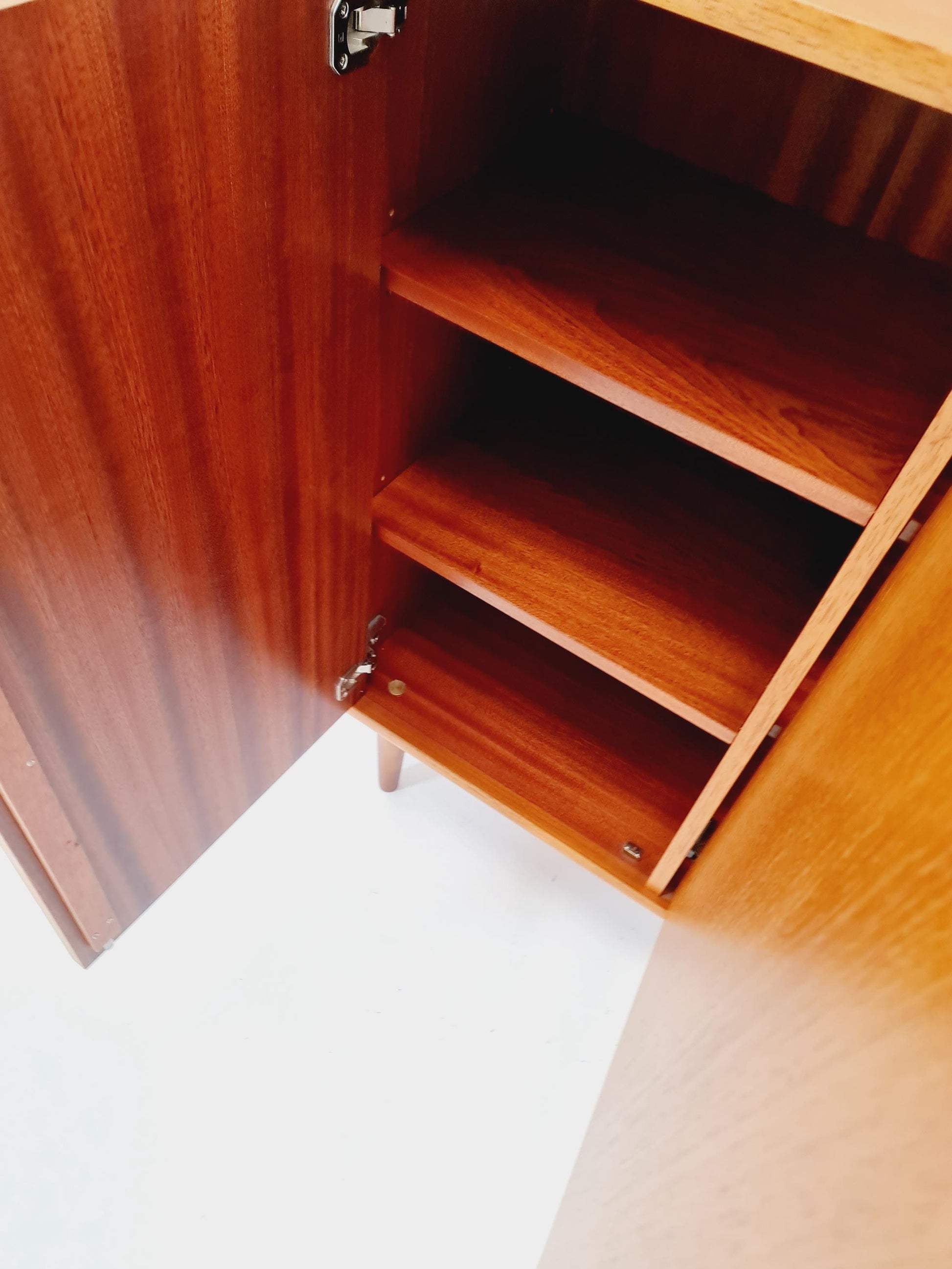 Midcentury vintage Sideboard teak German cabinet book case By WK Möbel ,1960s