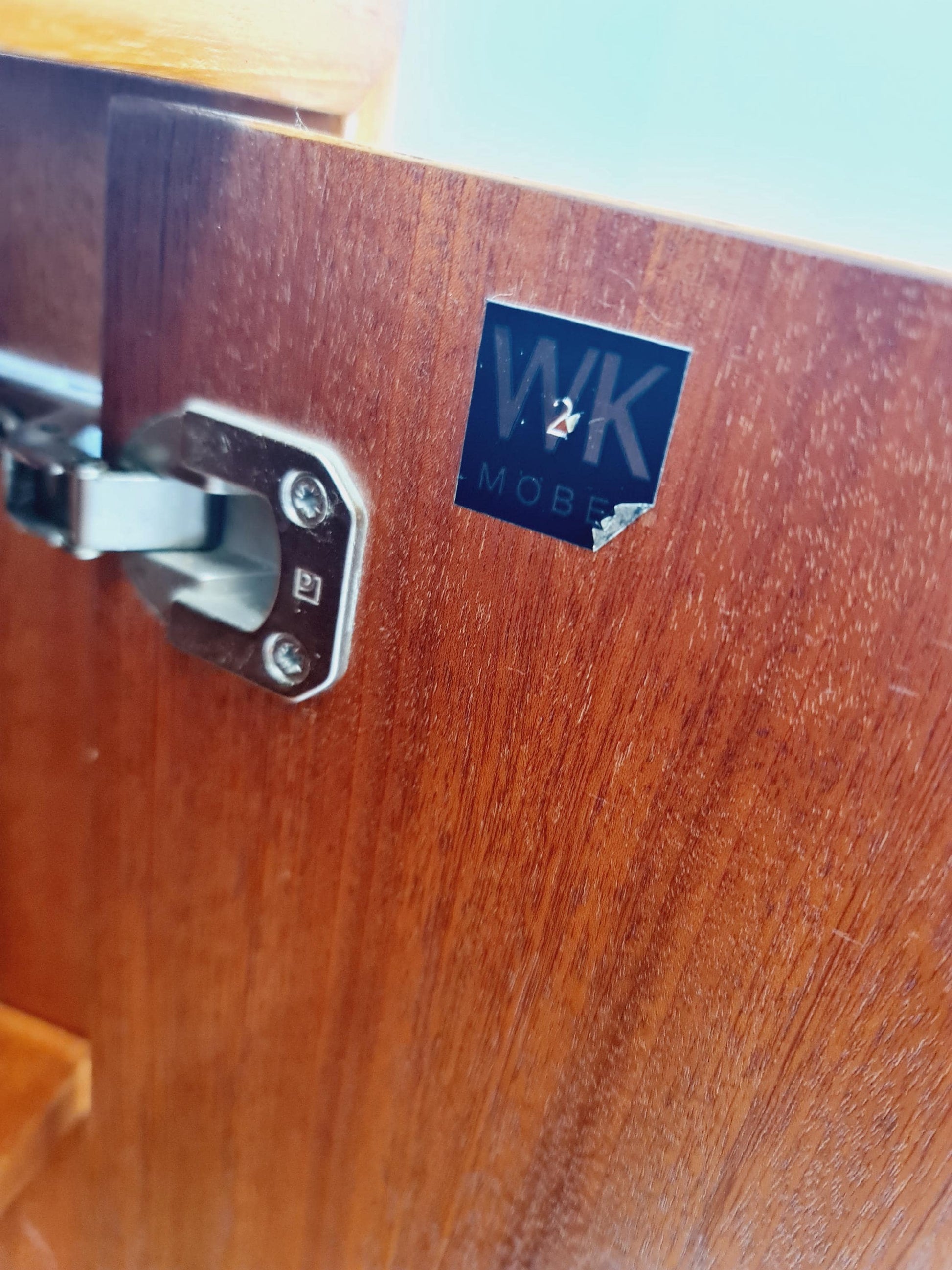 Midcentury vintage Sideboard teak German cabinet book case By WK Möbel ,1960s