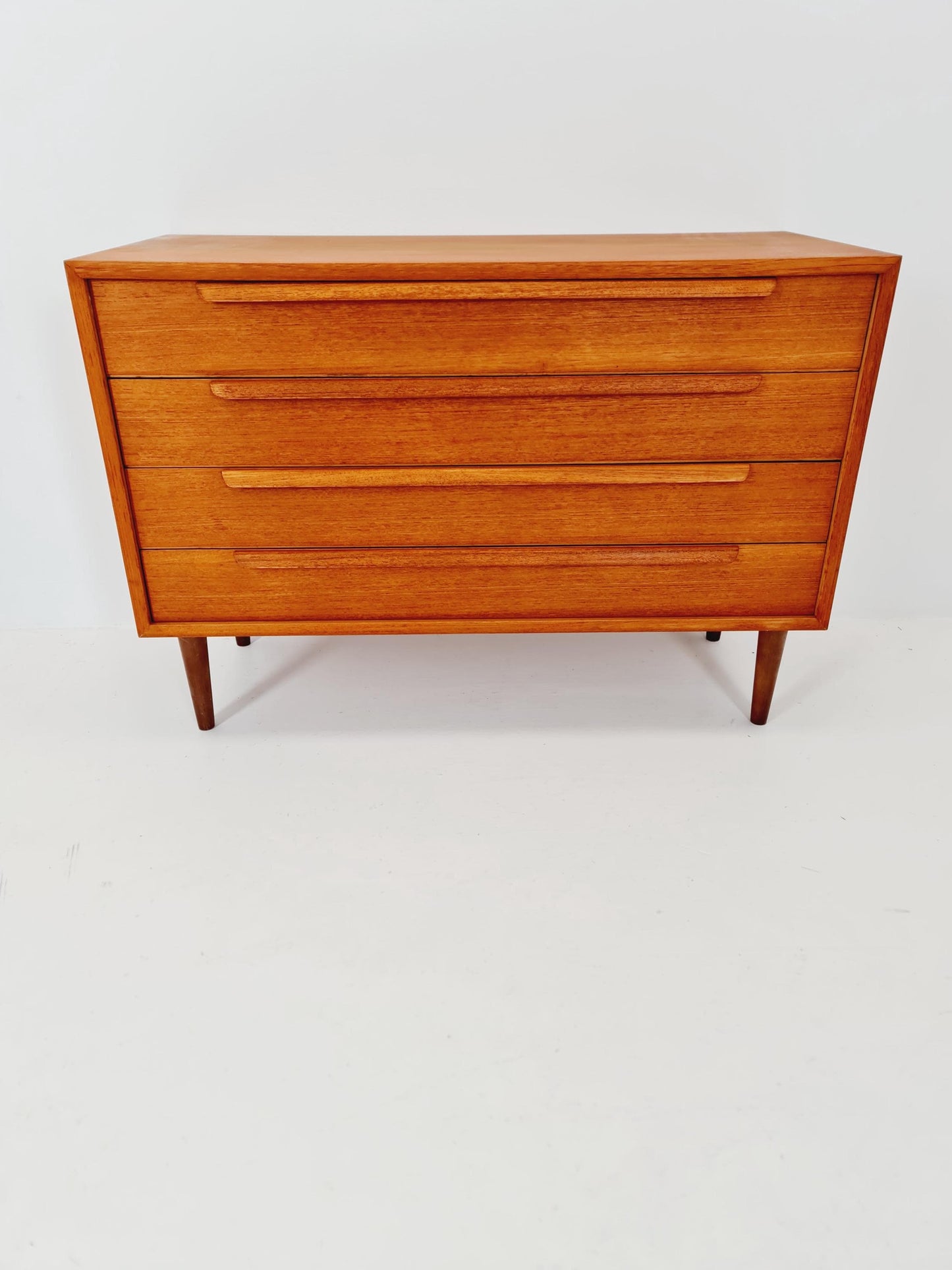Mid century Modern German teak chest of drawers by WK möbel, 1960s