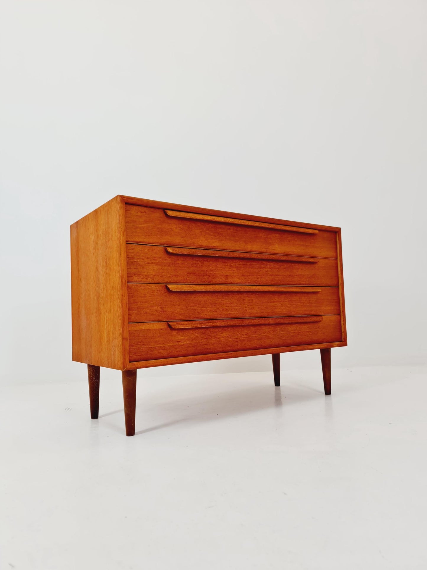 Mid century Modern German teak chest of drawers by WK möbel, 1960s