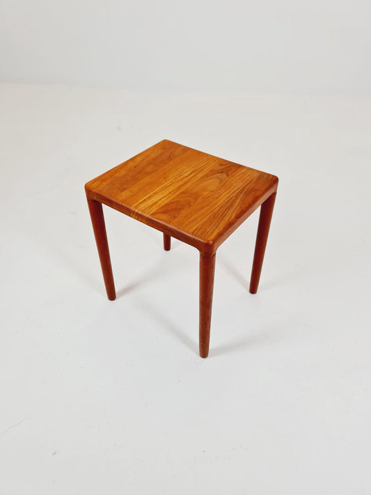 Midcentury Danish Solid teak side table by H.W Klein for Bramin 1960s