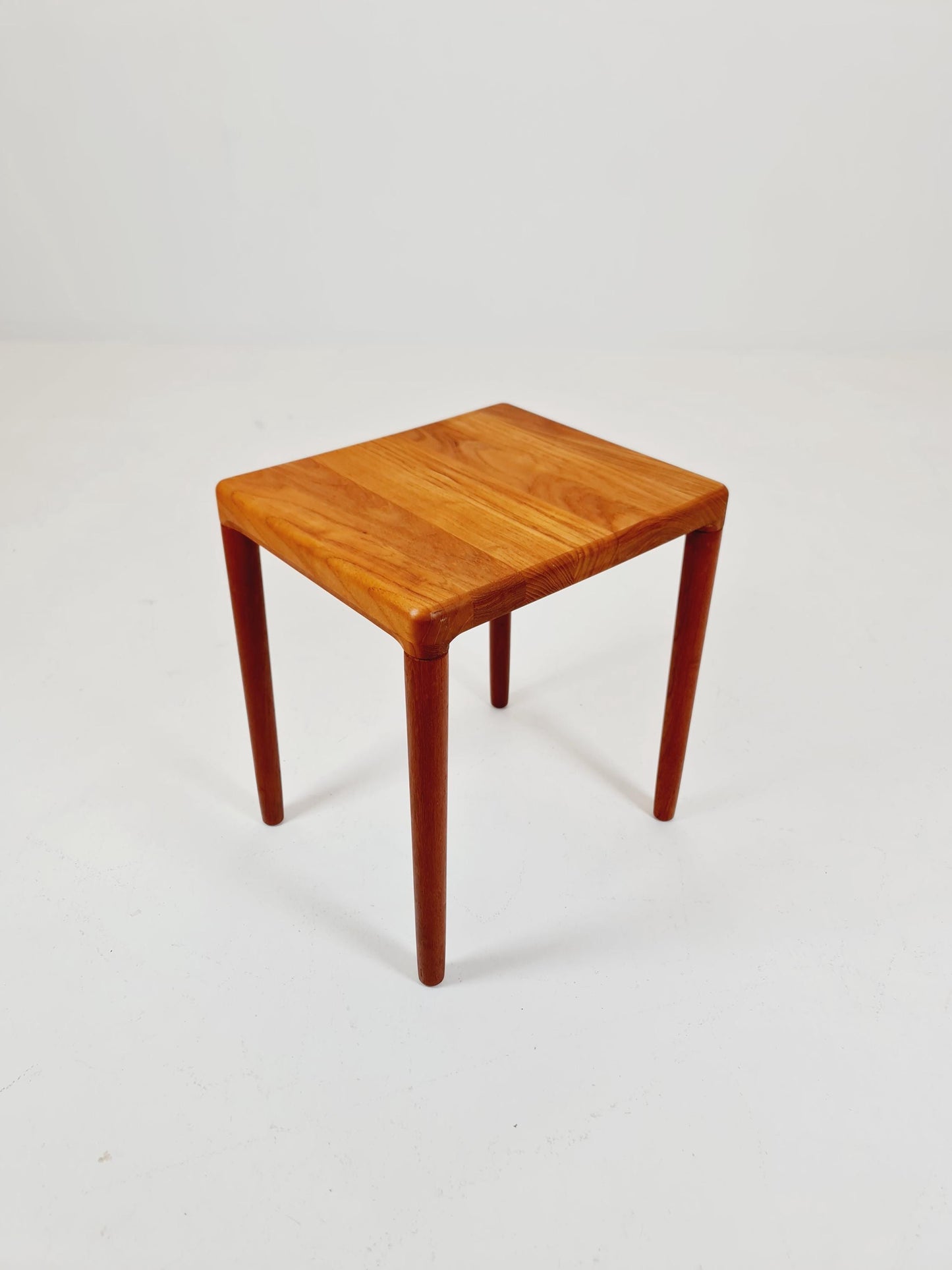 Midcentury Danish Solid teak side table by H.W Klein for Bramin 1960s