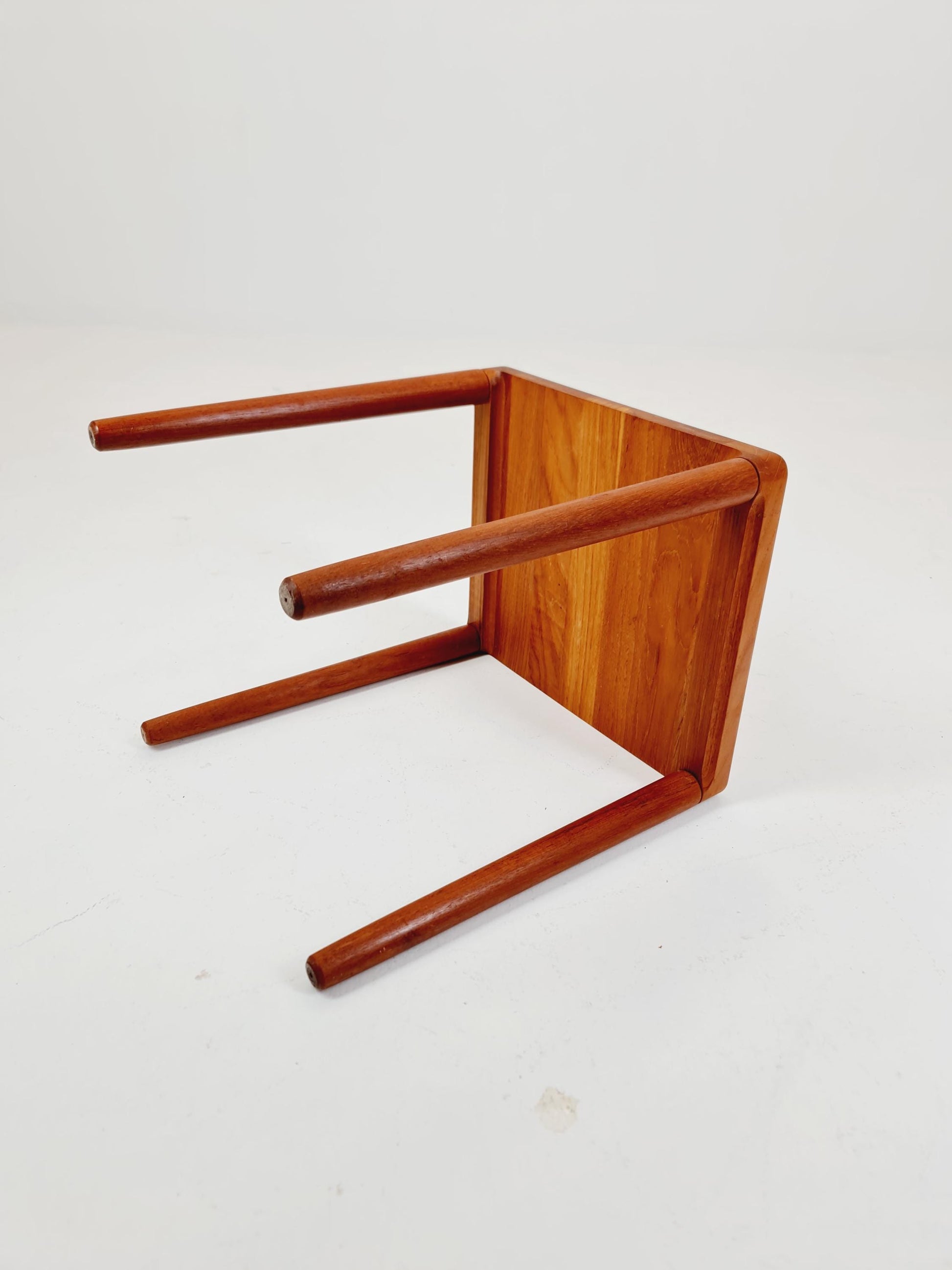 Midcentury Danish Solid teak side table by H.W Klein for Bramin 1960s