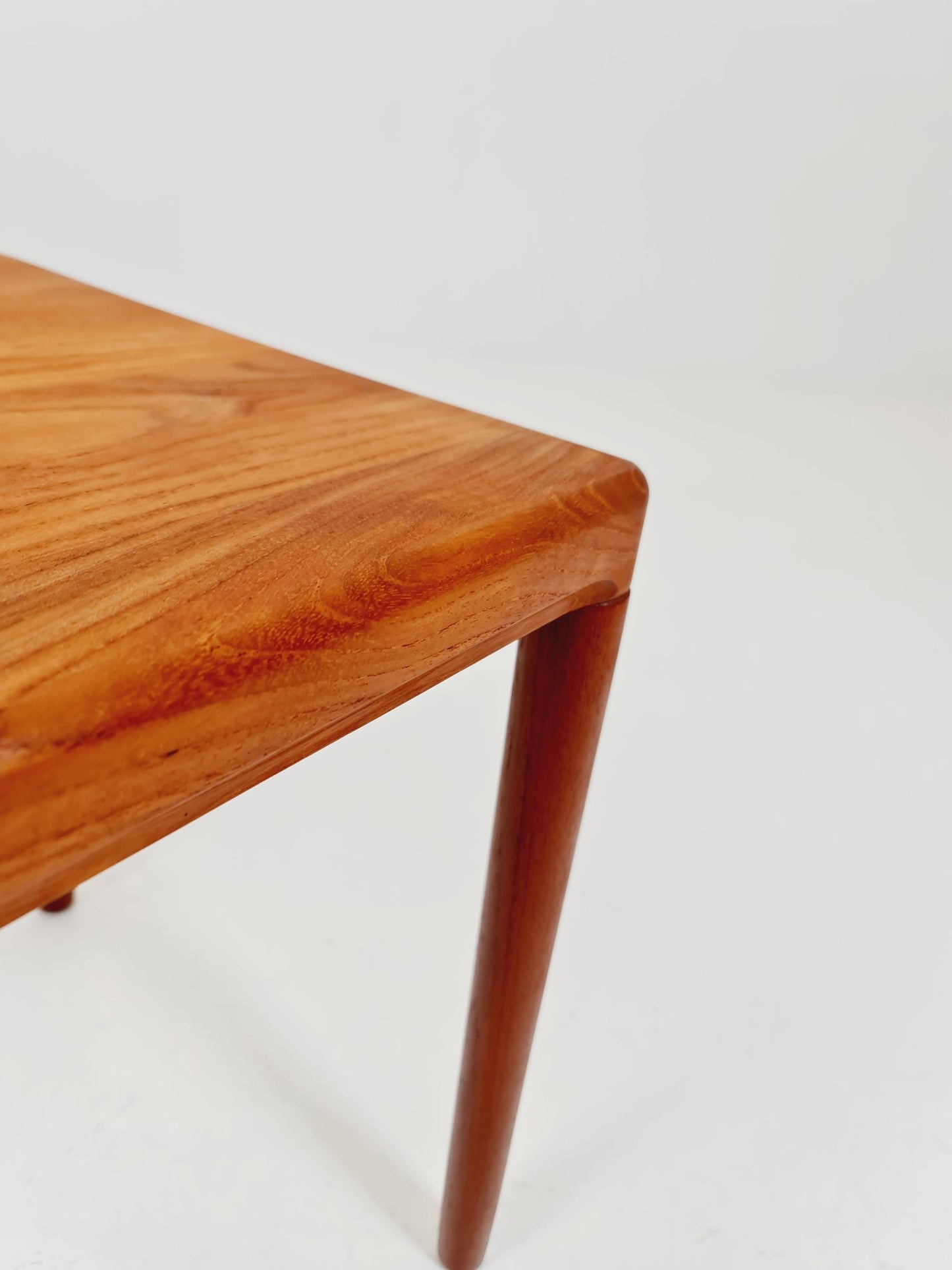 Midcentury Danish Solid teak side table by H.W Klein for Bramin 1960s
