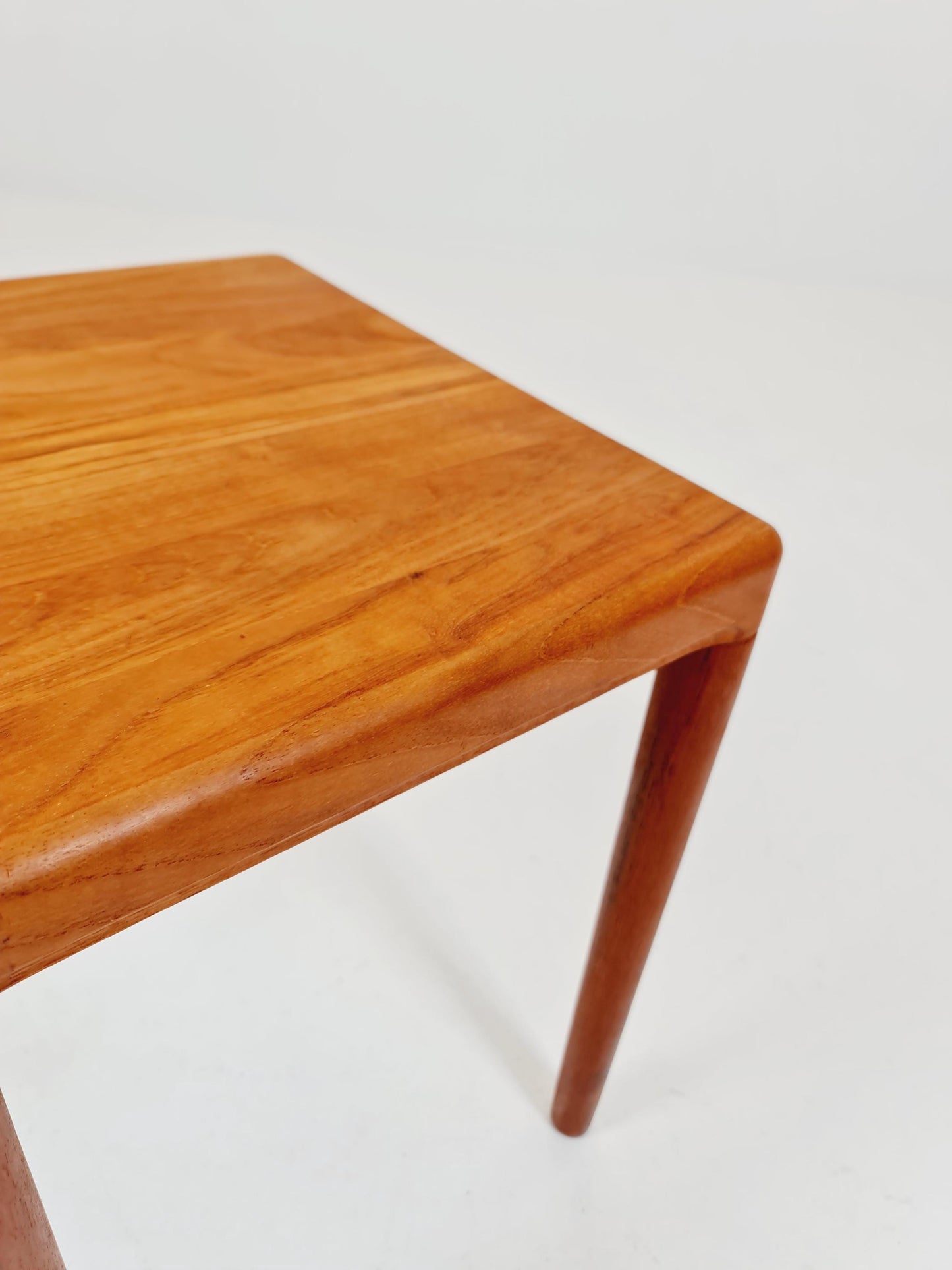 Midcentury Danish Solid teak side table by H.W Klein for Bramin 1960s