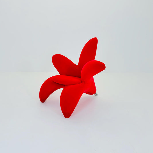 Mid century Postmodern “Getsuen (Lily)” Chair by Masanori Umeda for Edra, Italy, 1990 – Red Edition