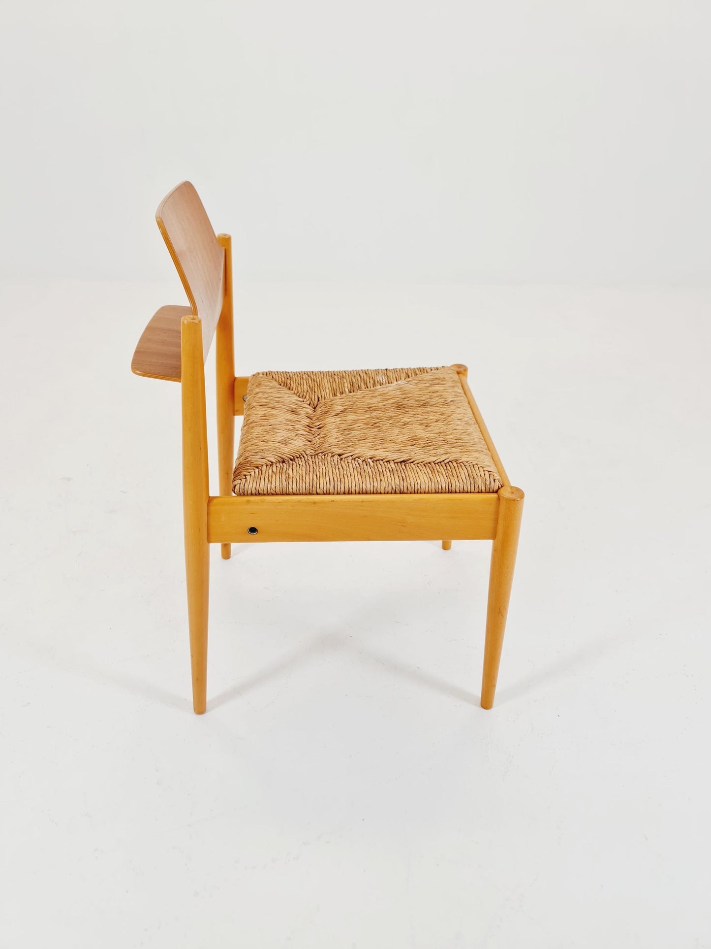 Vintage Teak German Dining Chair by Egon Eiermann for Wilde and Spieth , 1950s,