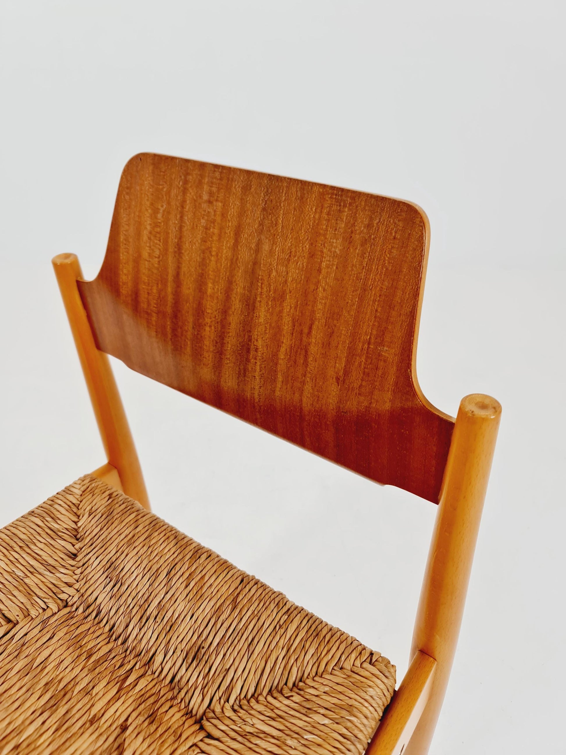 Vintage Teak German Dining Chair by Egon Eiermann for Wilde and Spieth , 1950s,