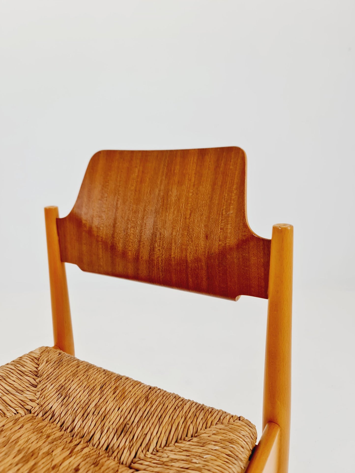 Vintage Teak German Dining Chair by Egon Eiermann for Wilde and Spieth , 1950s,