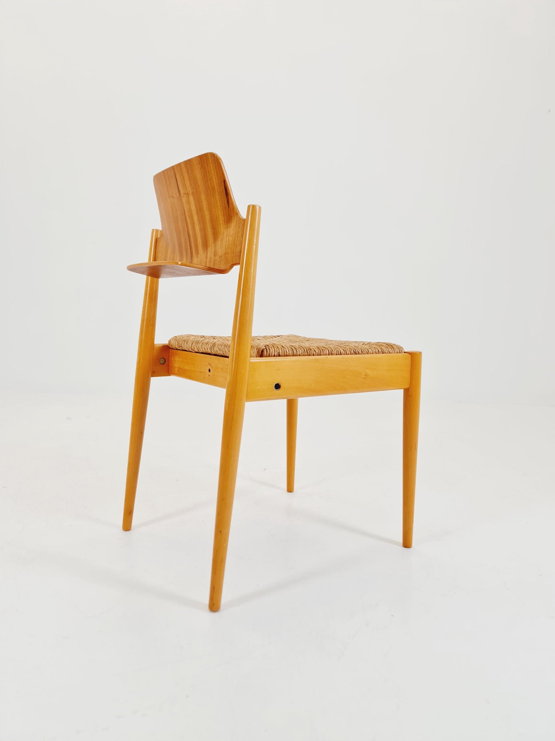 Vintage Teak German Dining Chair by Egon Eiermann for Wilde and Spieth , 1950s,