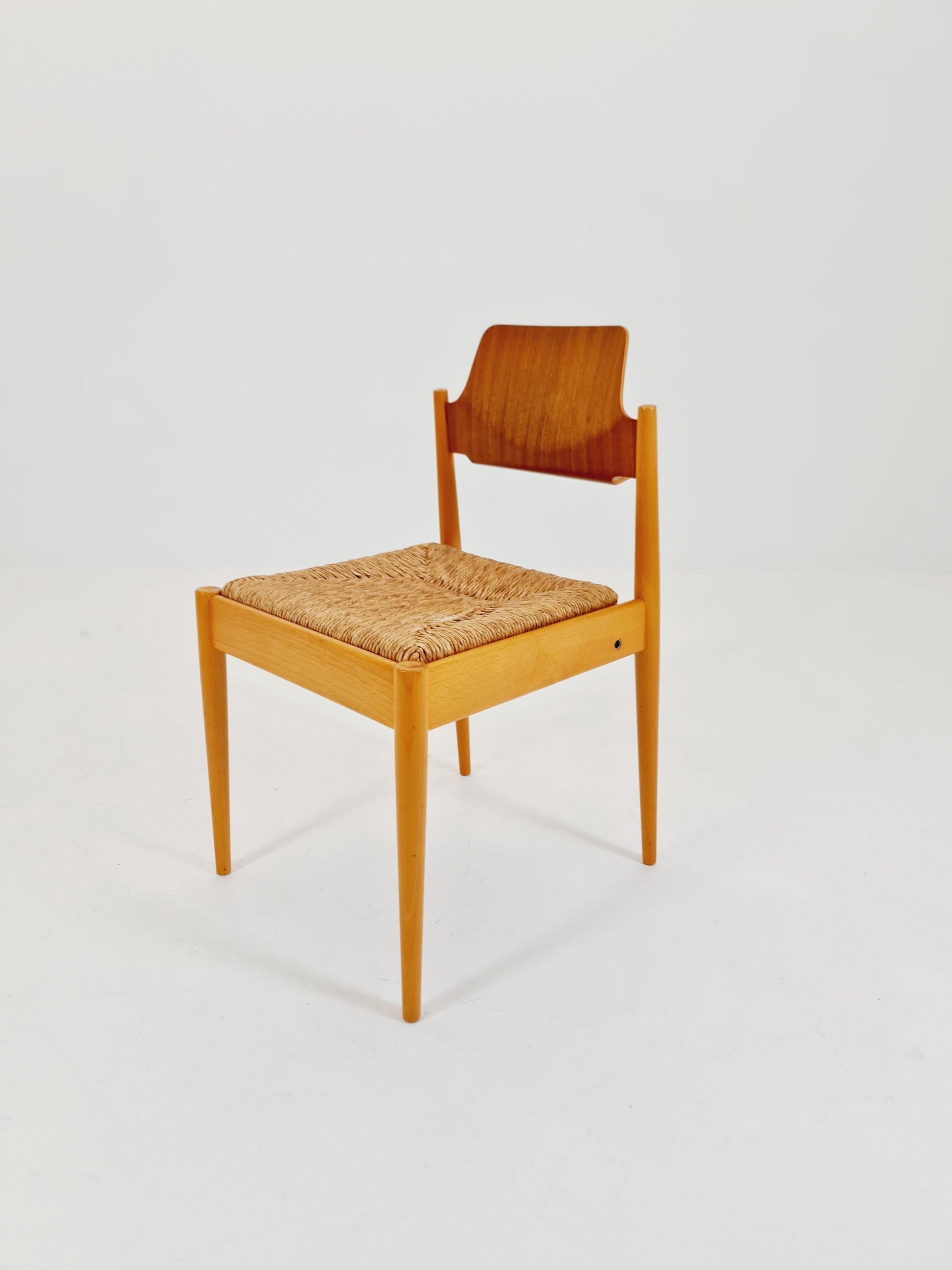 Vintage Teak German Dining Chair by Egon Eiermann for Wilde and Spieth , 1950s,