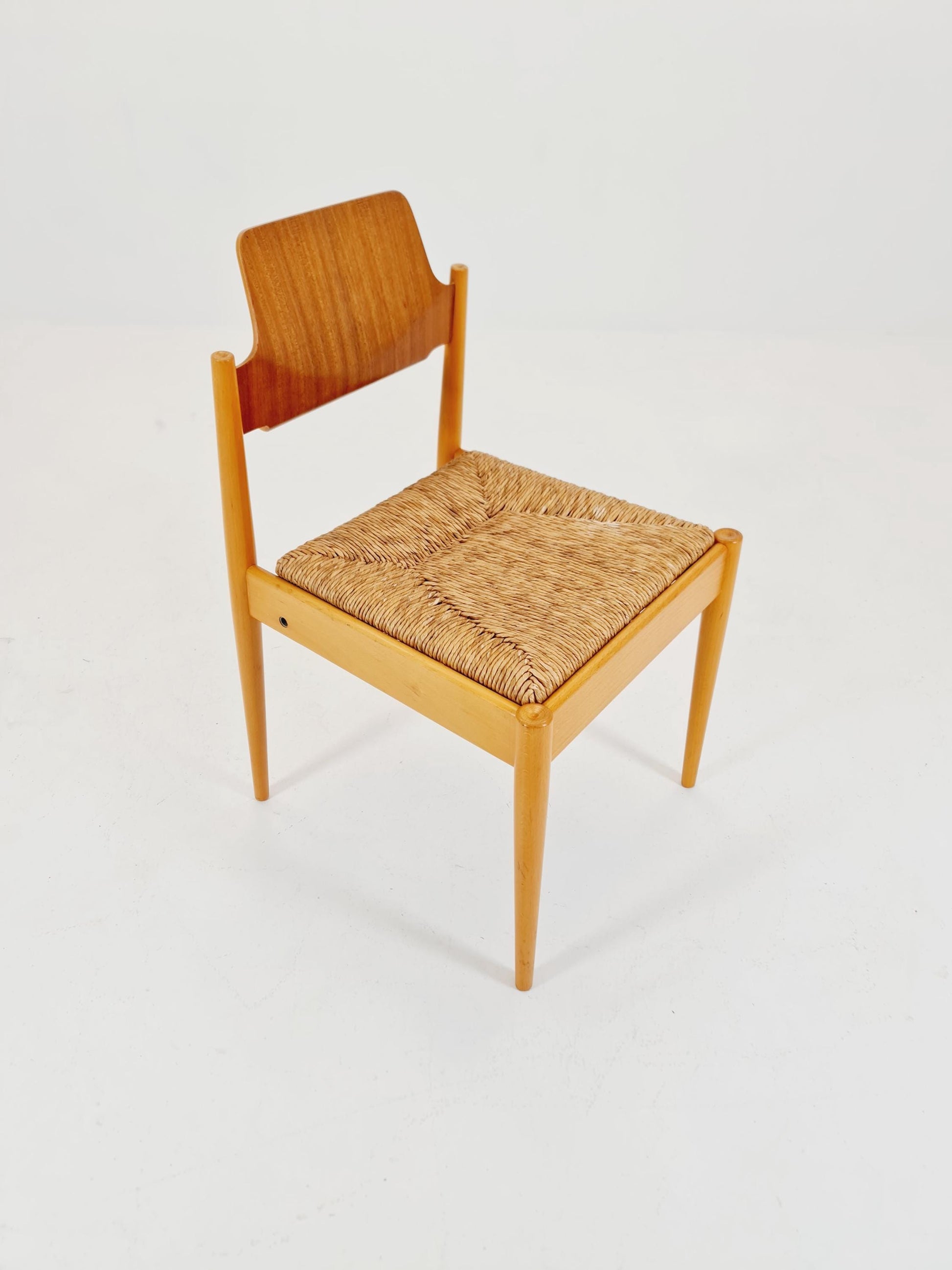 Vintage Teak German Dining Chair by Egon Eiermann for Wilde and Spieth , 1950s,