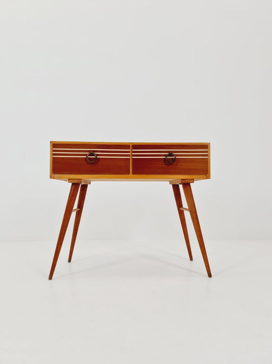 Rare German mid-century Walnut small sideboard /side table, 1950s