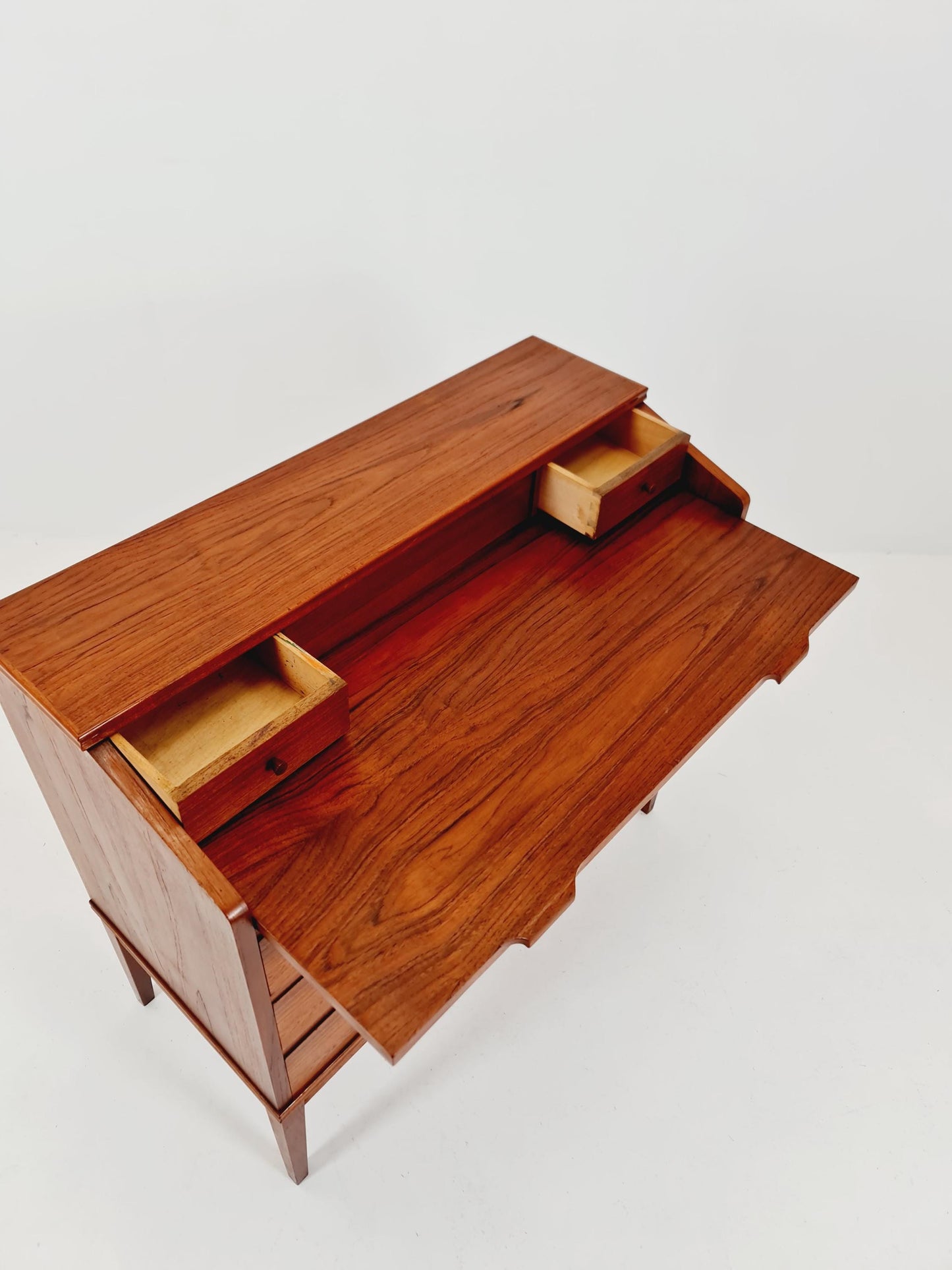 Midcentury Danish vintage teak secretary, vanity /Make up table By Riis Antonsen , 1960s