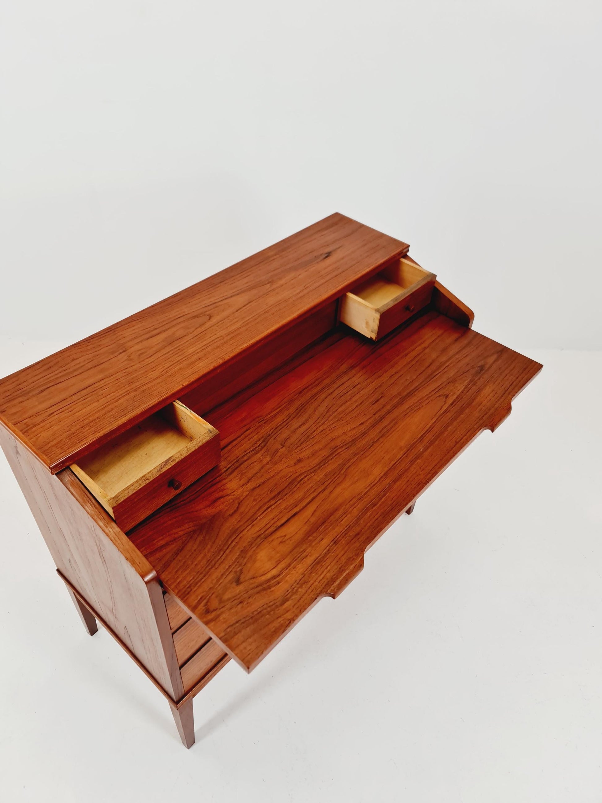 Midcentury Danish vintage teak secretary, vanity /Make up table By Riis Antonsen , 1960s