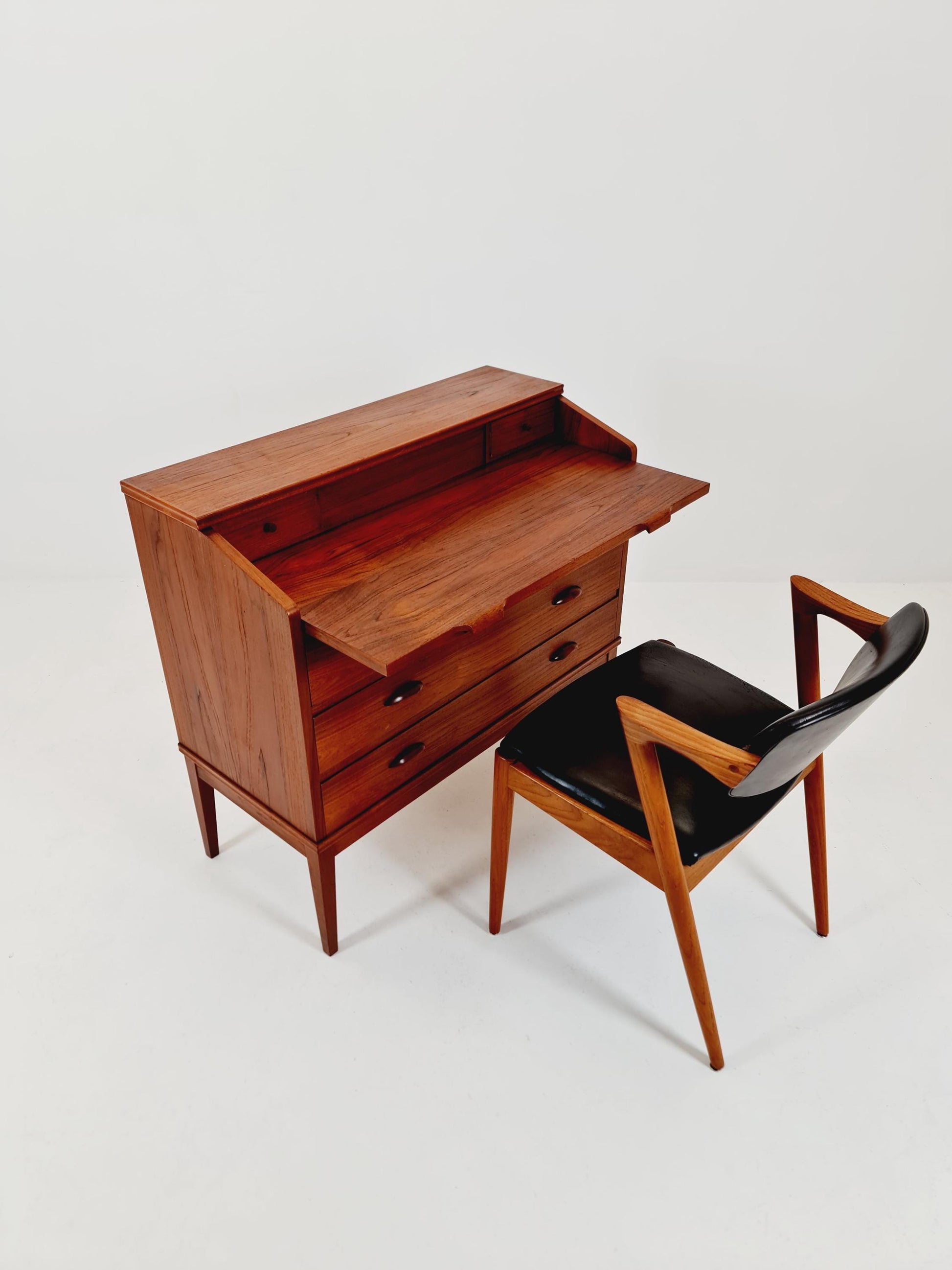 Midcentury Danish vintage teak secretary, vanity /Make up table By Riis Antonsen , 1960s