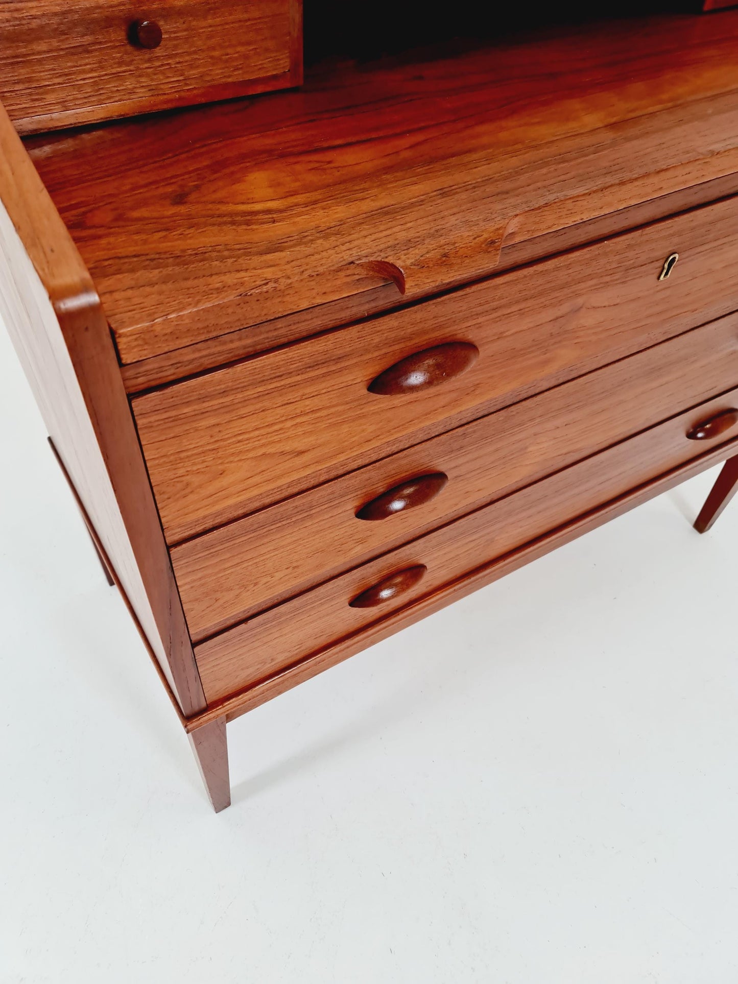 Midcentury Danish vintage teak secretary, vanity /Make up table By Riis Antonsen , 1960s