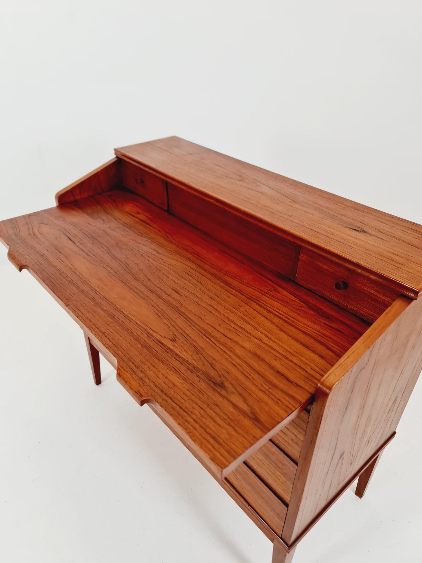 Midcentury Danish vintage teak secretary, vanity /Make up table By Riis Antonsen , 1960s
