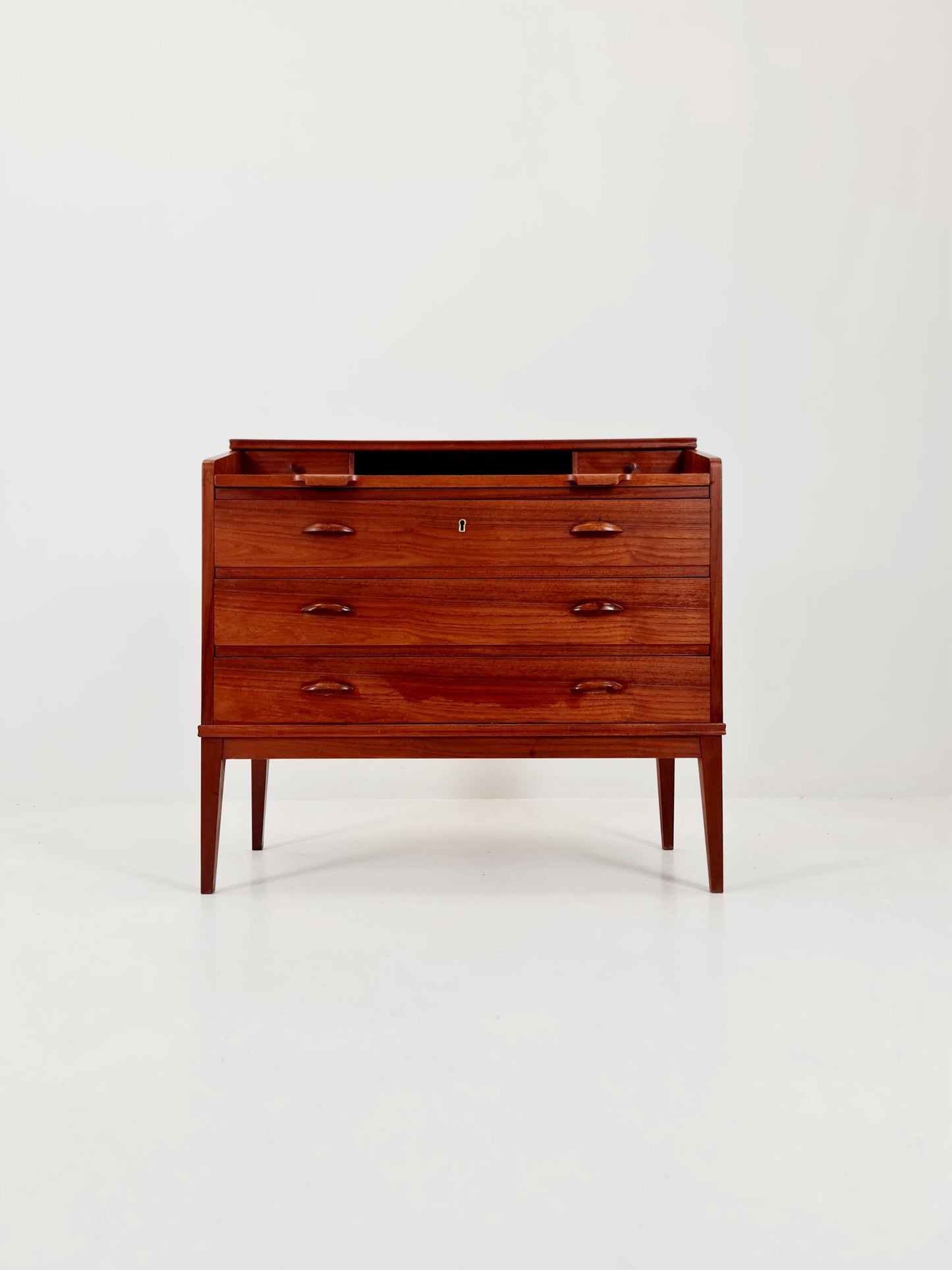 Midcentury Danish vintage teak secretary, vanity /Make up table By Riis Antonsen , 1960s