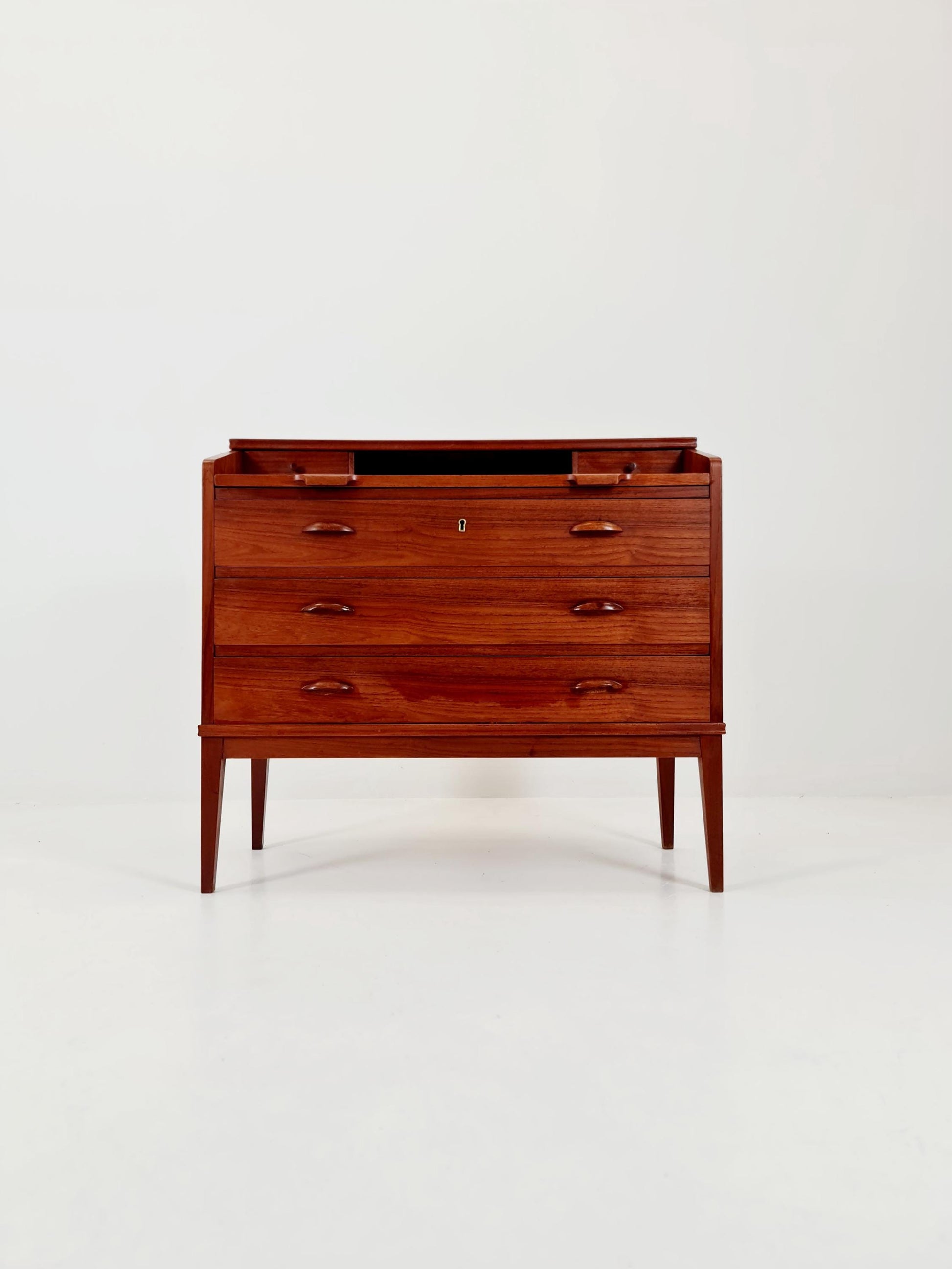 Midcentury Danish vintage teak secretary, vanity /Make up table By Riis Antonsen , 1960s