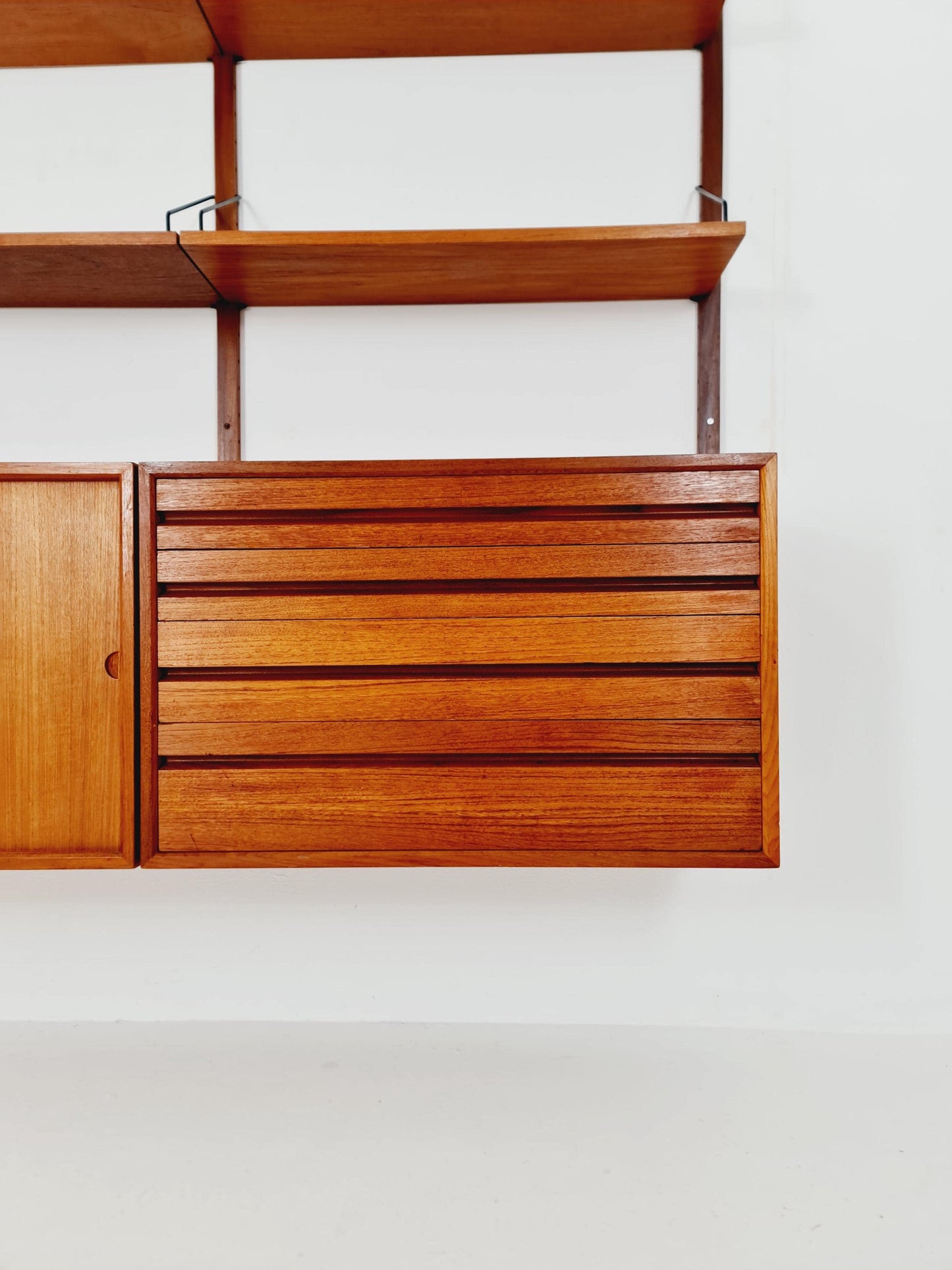 Mid century Danish Teak Wall Unit by Poul Cadovius for Cado, Denmark, 1960s