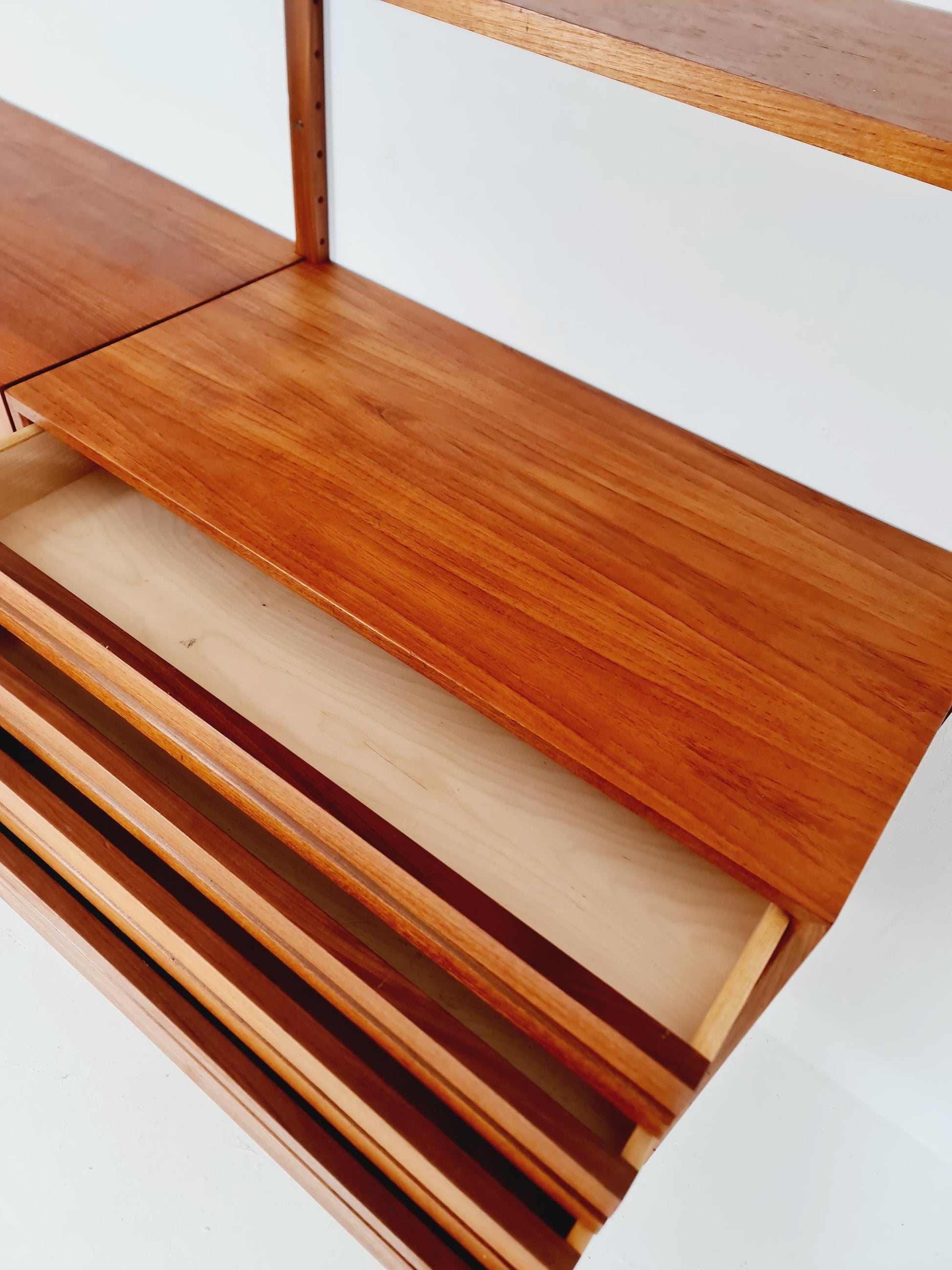 Mid century Danish Teak Wall Unit by Poul Cadovius for Cado, Denmark, 1960s