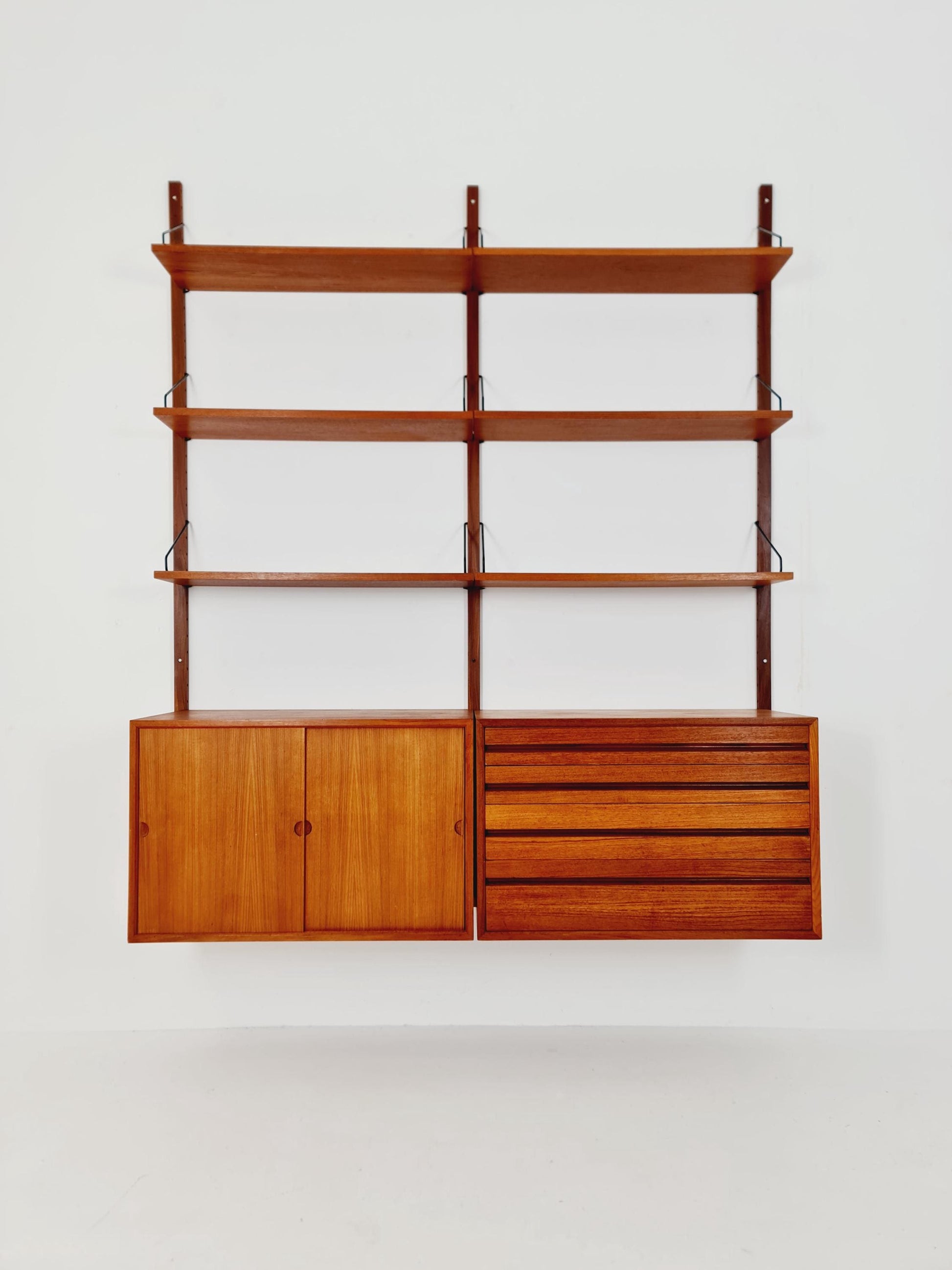 Mid century Danish Teak Wall Unit by Poul Cadovius for Cado, Denmark, 1960s