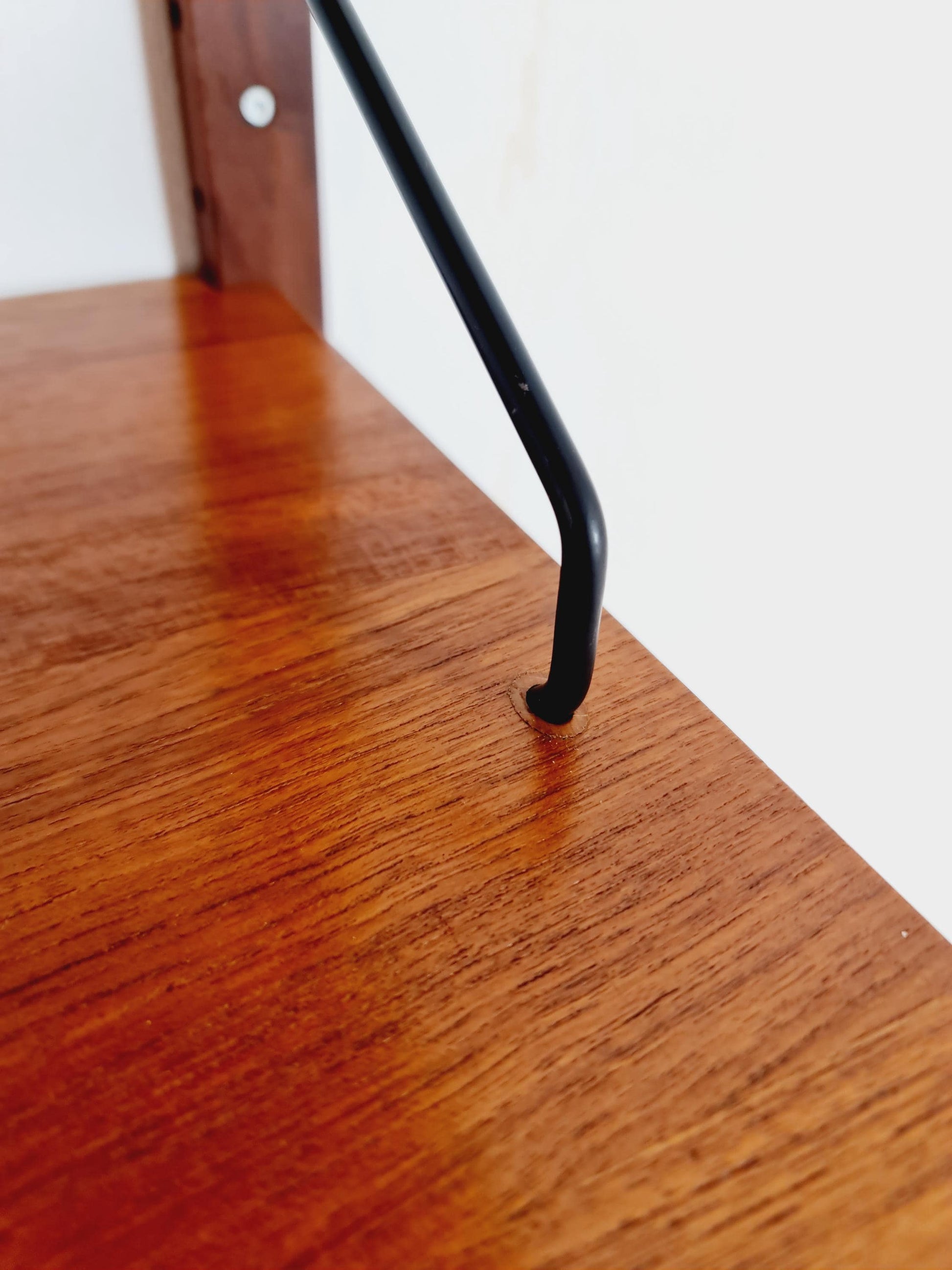 Midcentury Danish Teak Wall-Mounted Shelving Unit, by Royal for Poul Cadovius, 1960s