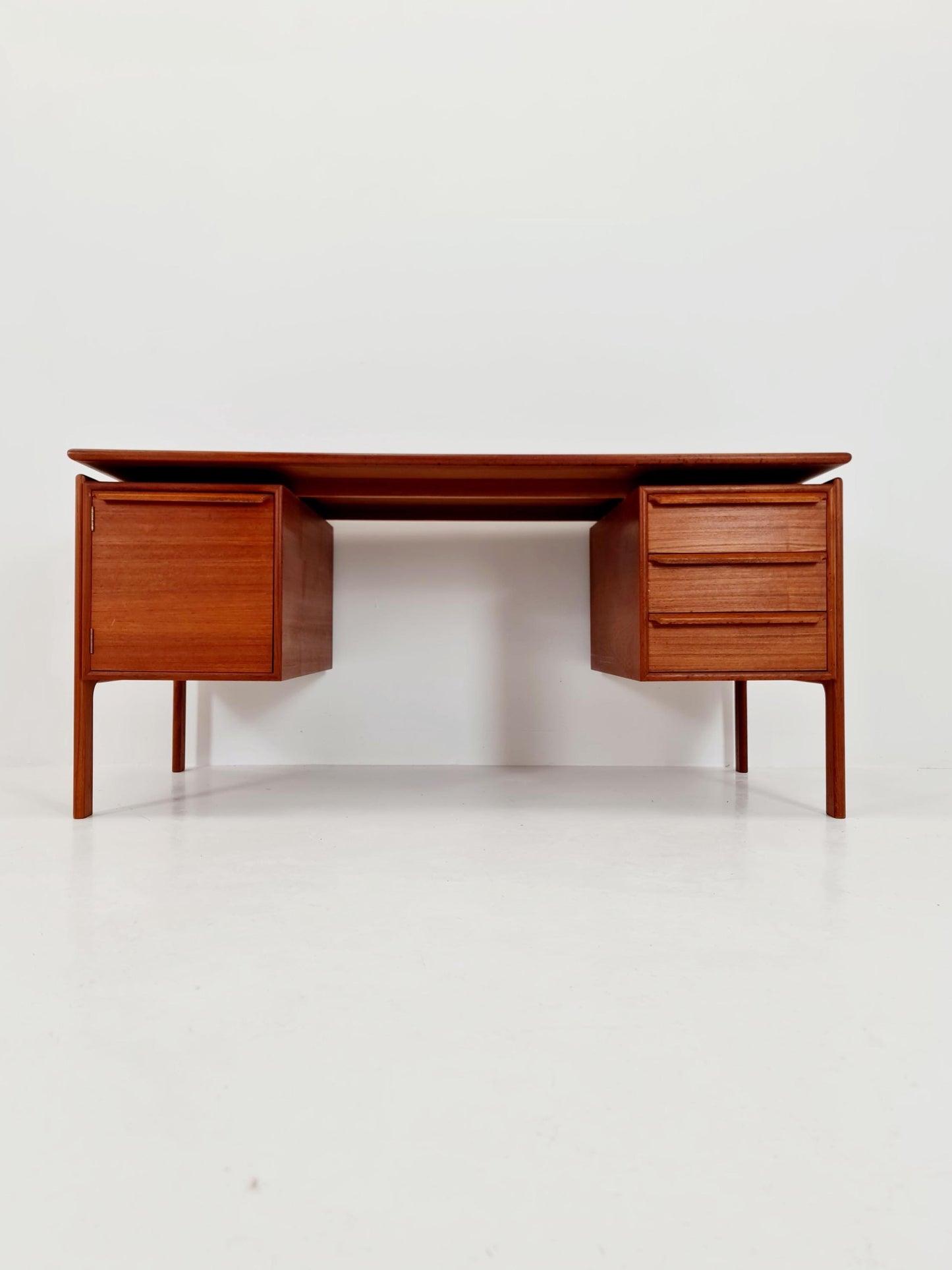 Danish teak Freestanding desk by C.V , Denmark, 1960s
