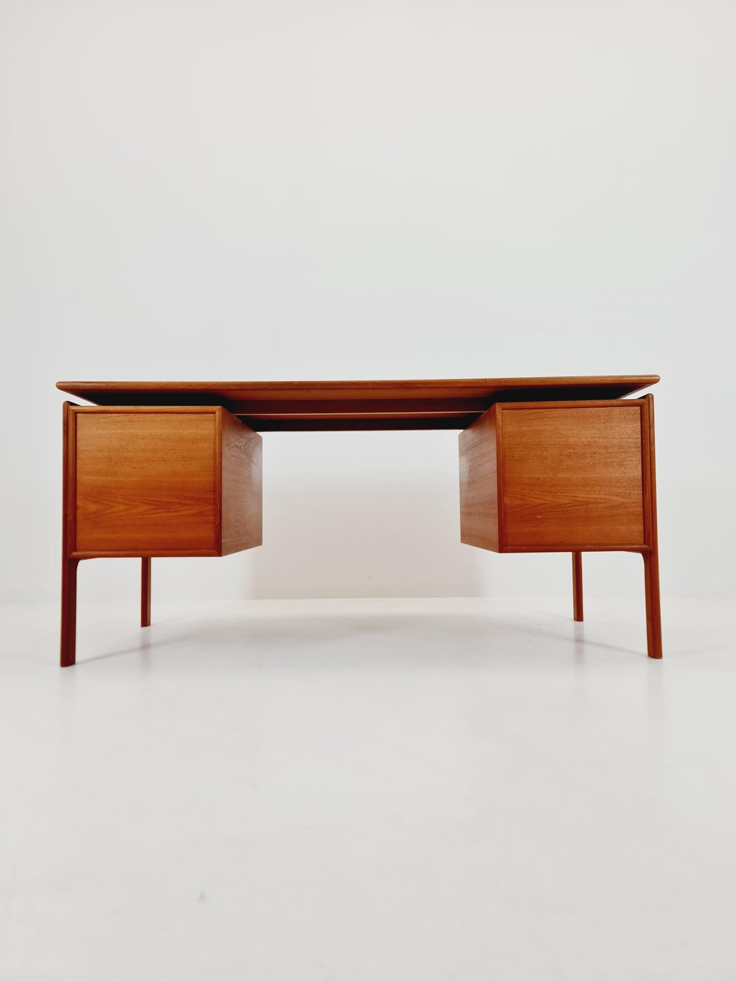 Danish teak Freestanding desk by C.V , Denmark, 1960s