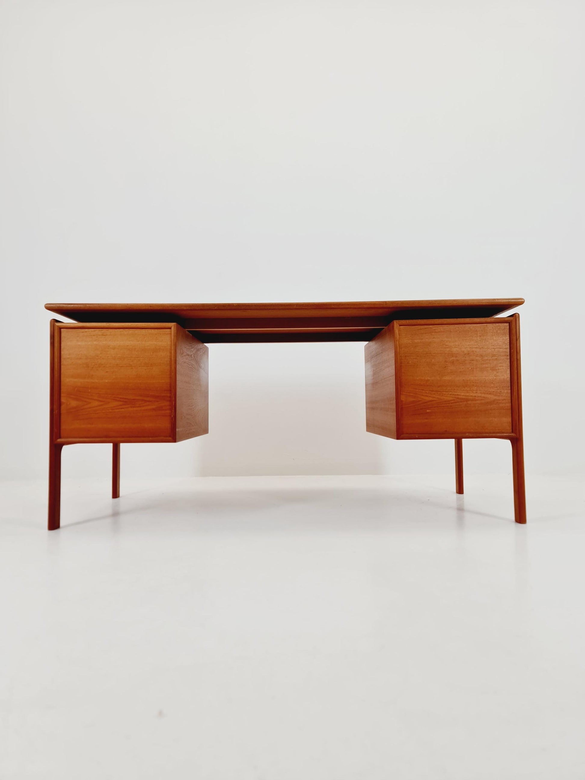 Danish teak Freestanding desk by C.V , Denmark, 1960s