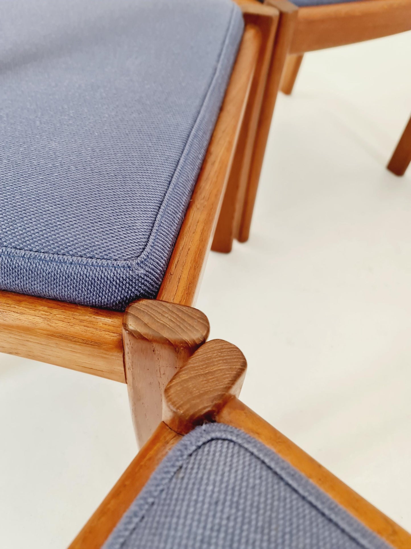 Mid Century Danish solid teak dining Chairs by Dyrlund,Set of 6, 1960s