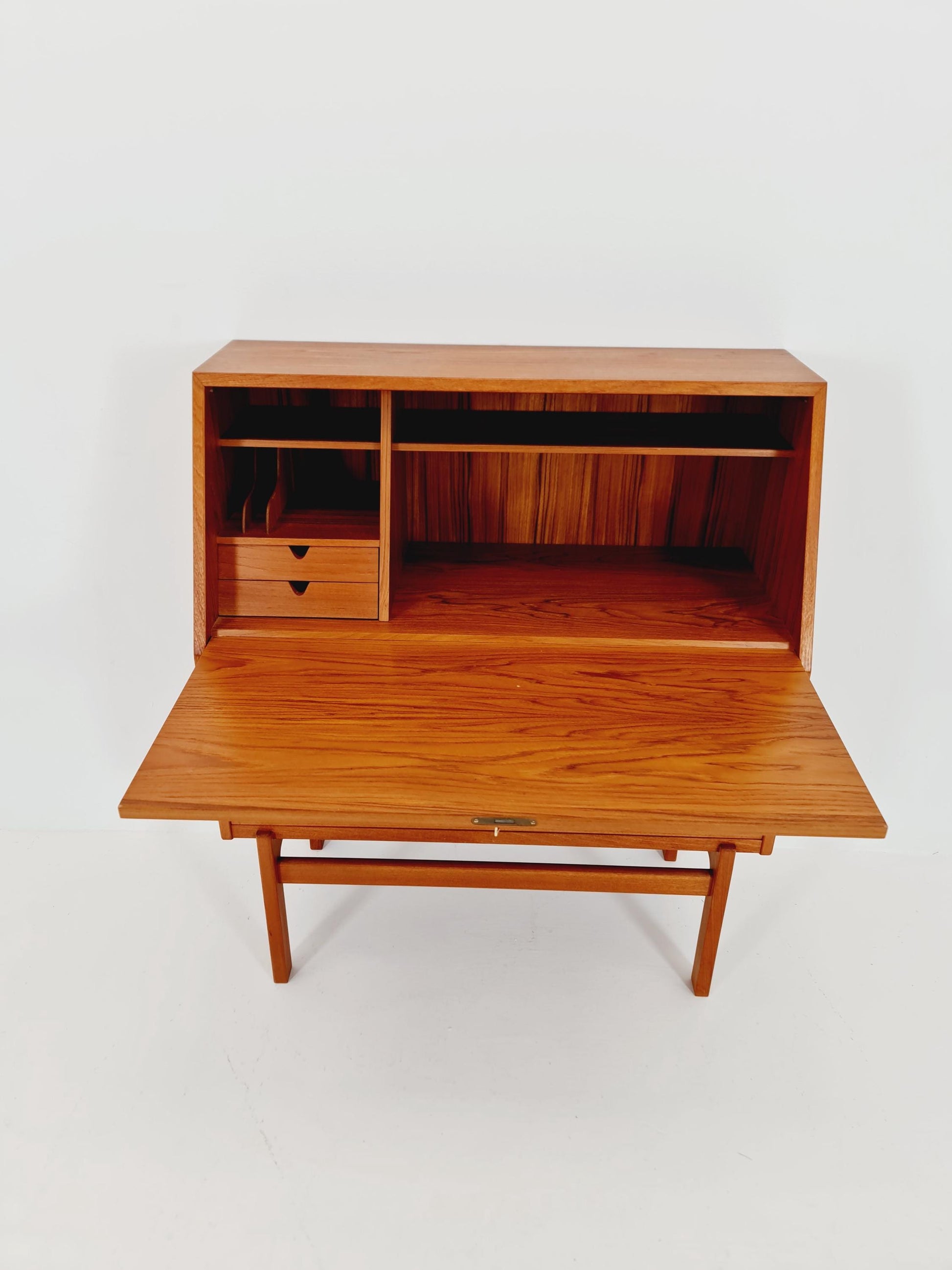 Rare Midcentury Danish vintage teak secretary,By Arne Wahl Iversen, 1960s
