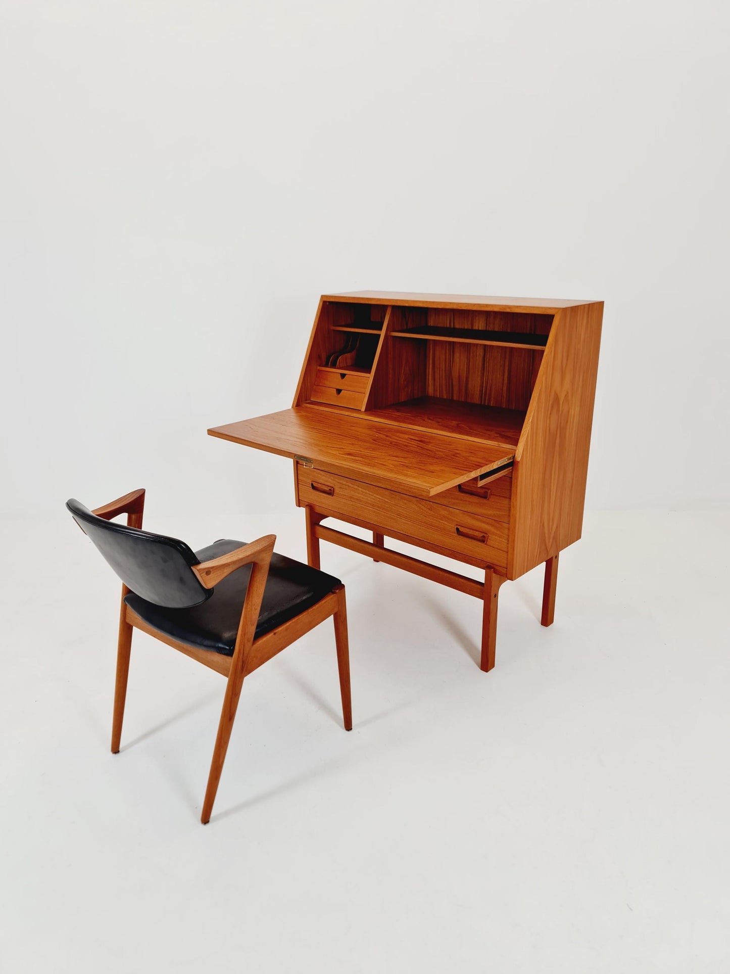 Rare Midcentury Danish vintage teak secretary,By Arne Wahl Iversen, 1960s