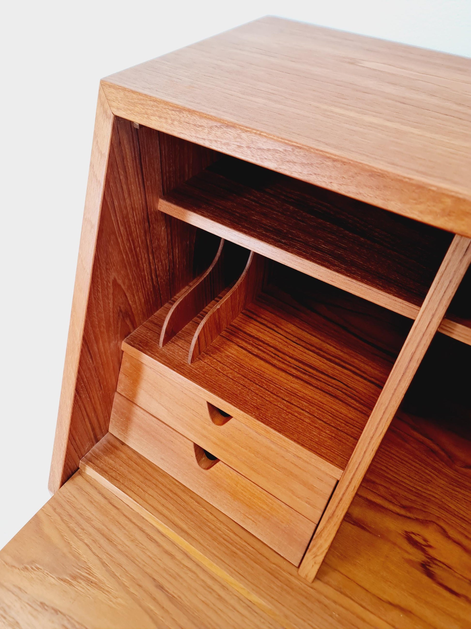 Rare Midcentury Danish vintage teak secretary,By Arne Wahl Iversen, 1960s