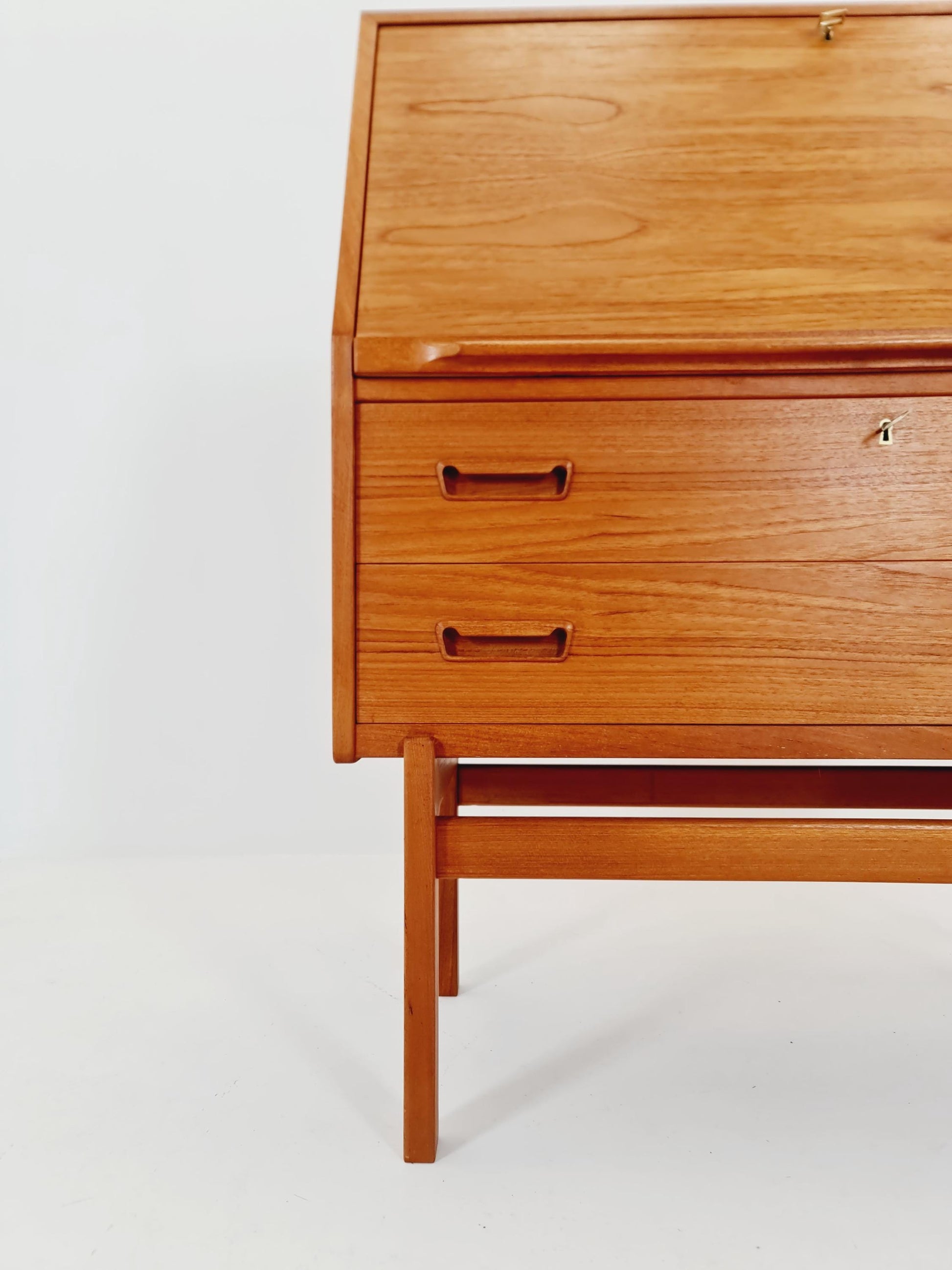 Rare Midcentury Danish vintage teak secretary,By Arne Wahl Iversen, 1960s