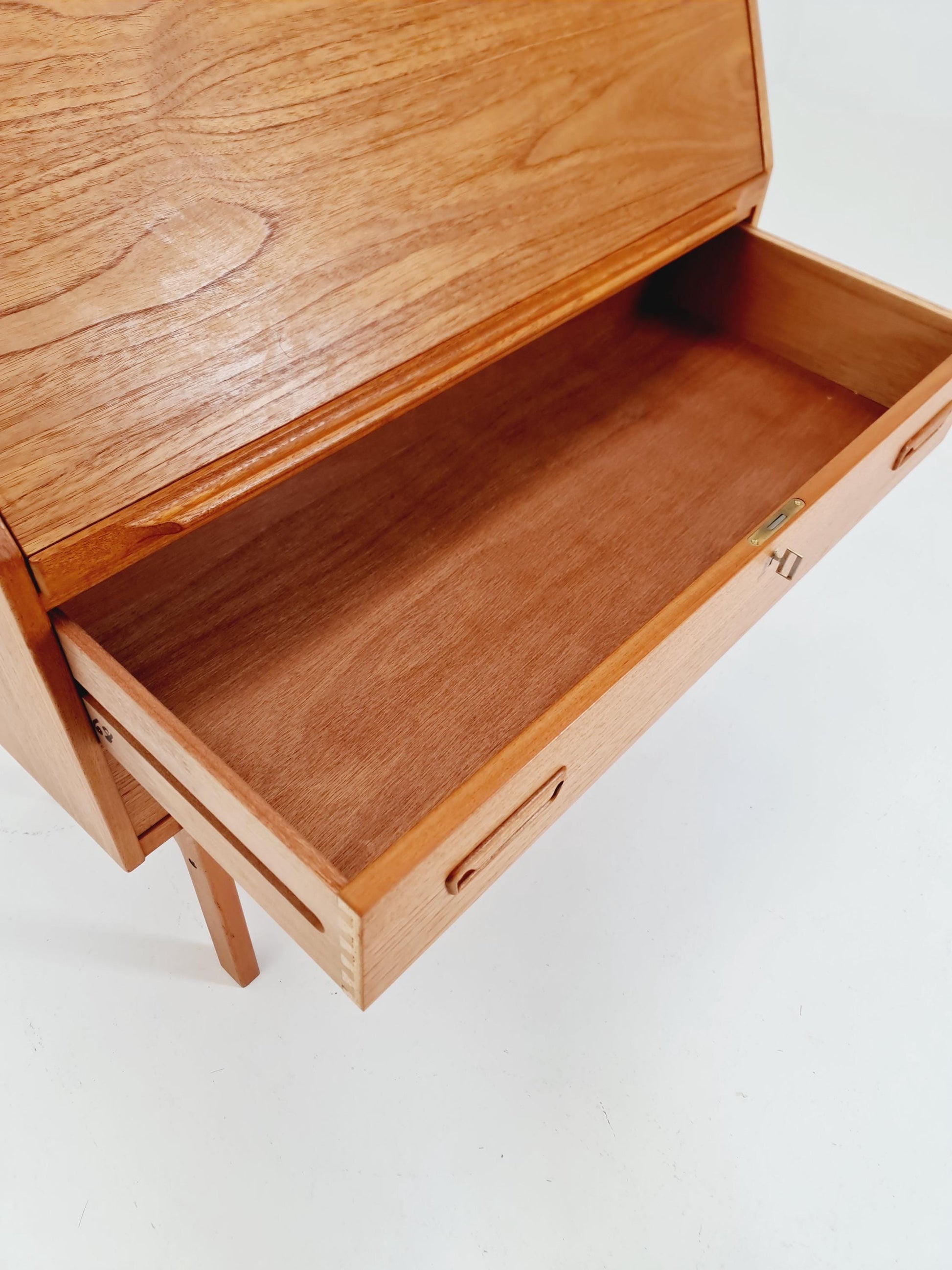 Rare Midcentury Danish vintage teak secretary,By Arne Wahl Iversen, 1960s