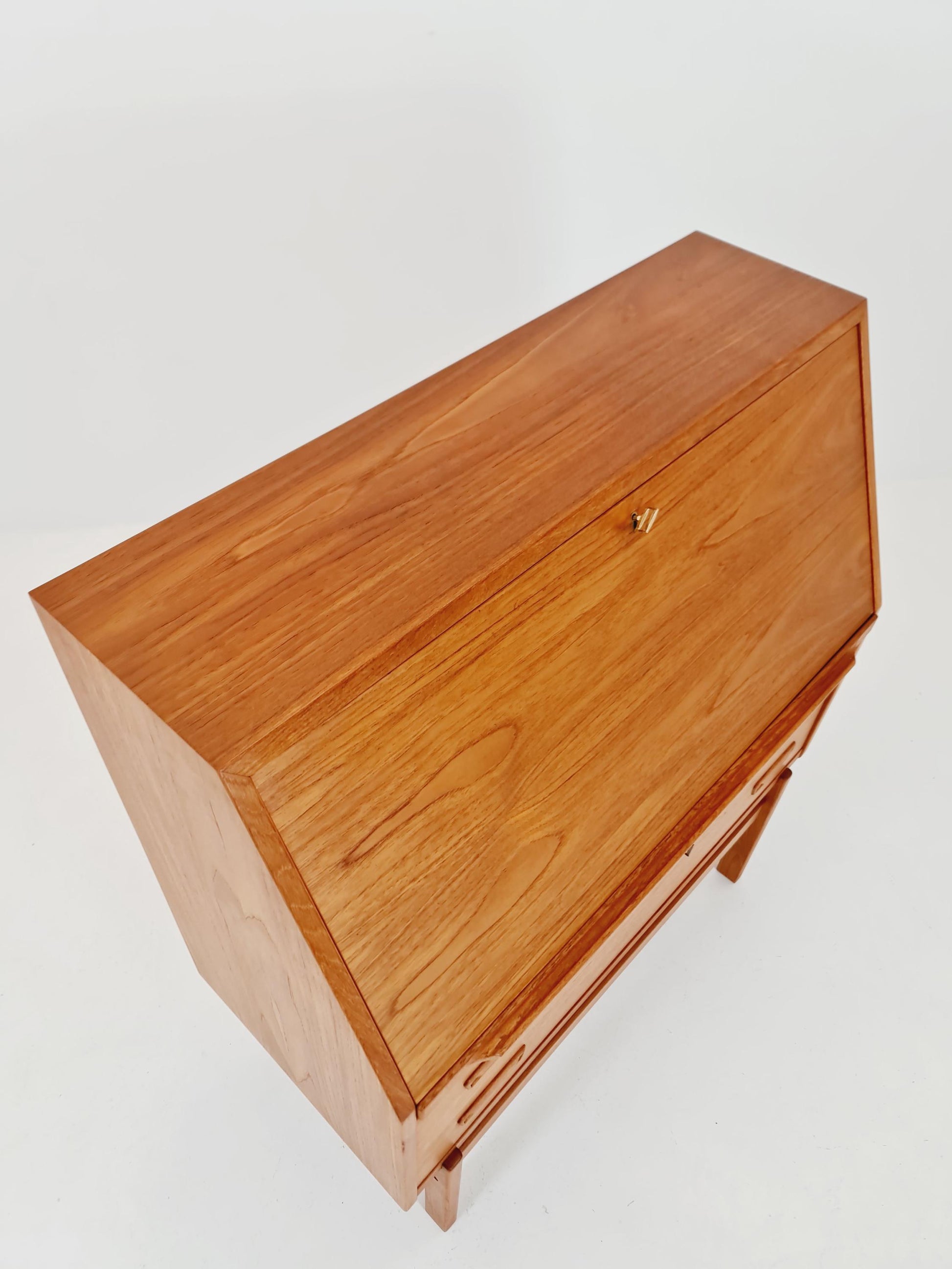 Rare Midcentury Danish vintage teak secretary,By Arne Wahl Iversen, 1960s