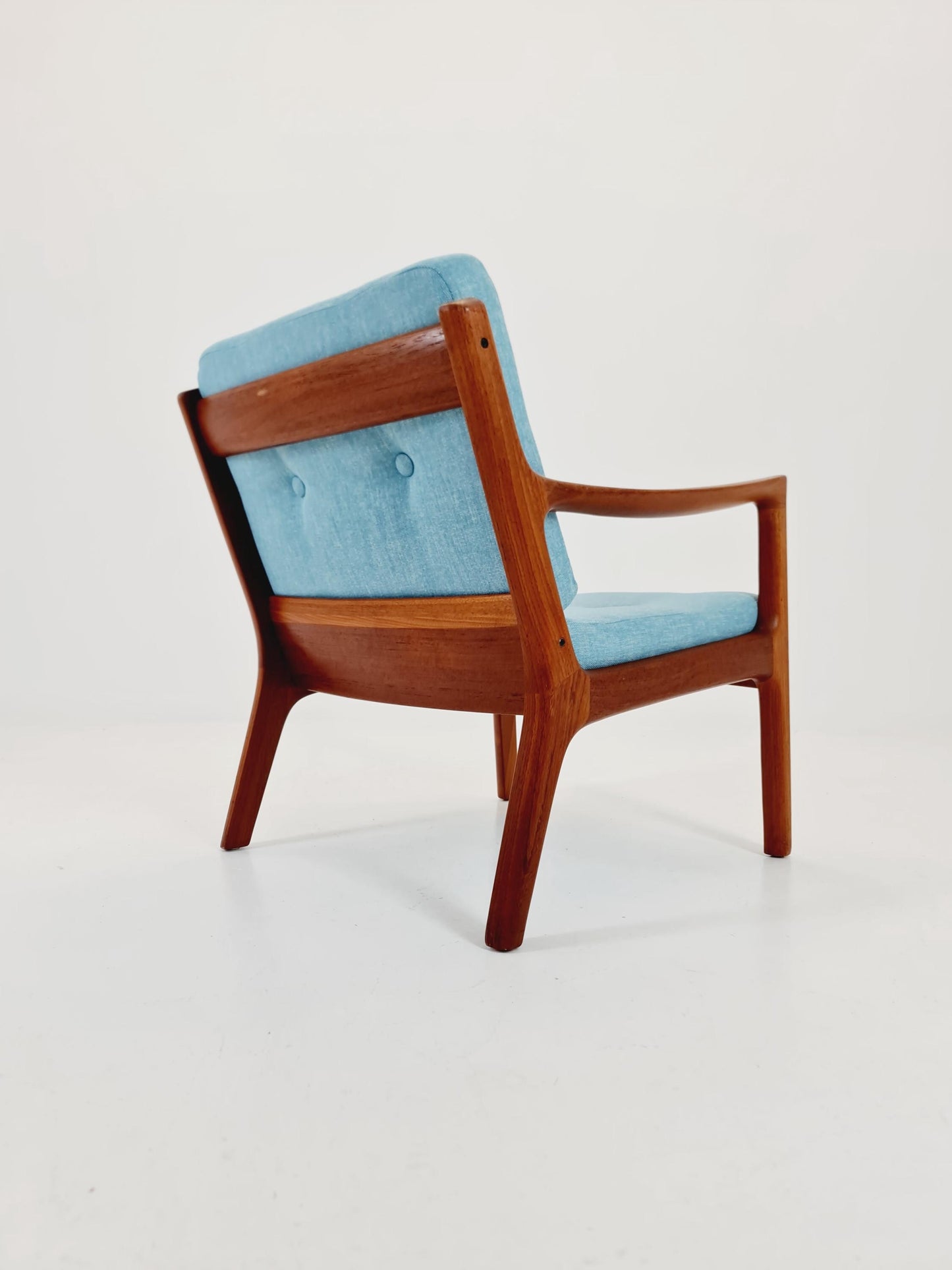 Mid-century Rare Danish teak lounge chair/ Easy chair by Ole Wanscher for Cado France &Son , 1960s