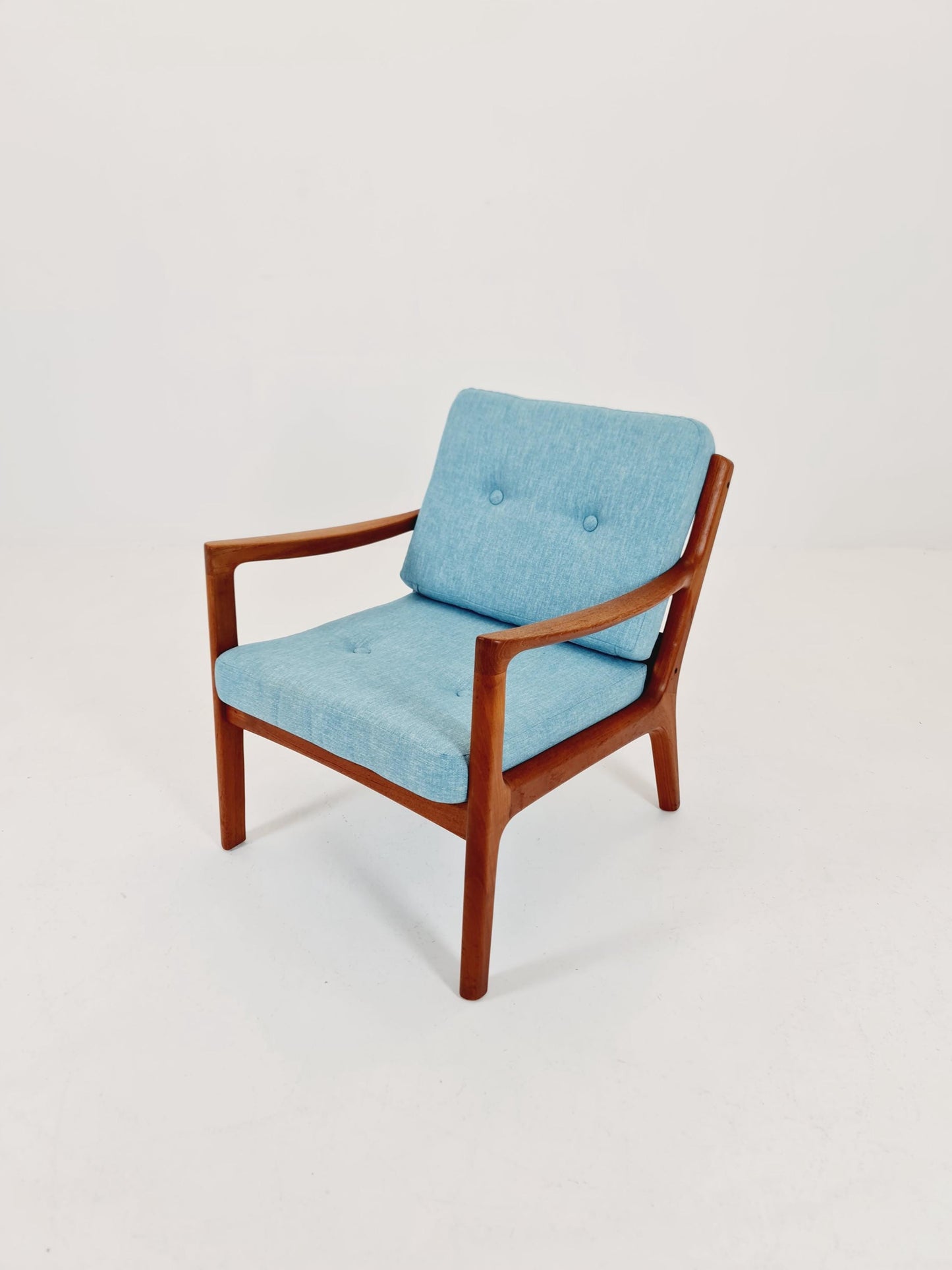 Mid-century Rare Danish teak lounge chair/ Easy chair by Ole Wanscher for Cado France &Son , 1960s