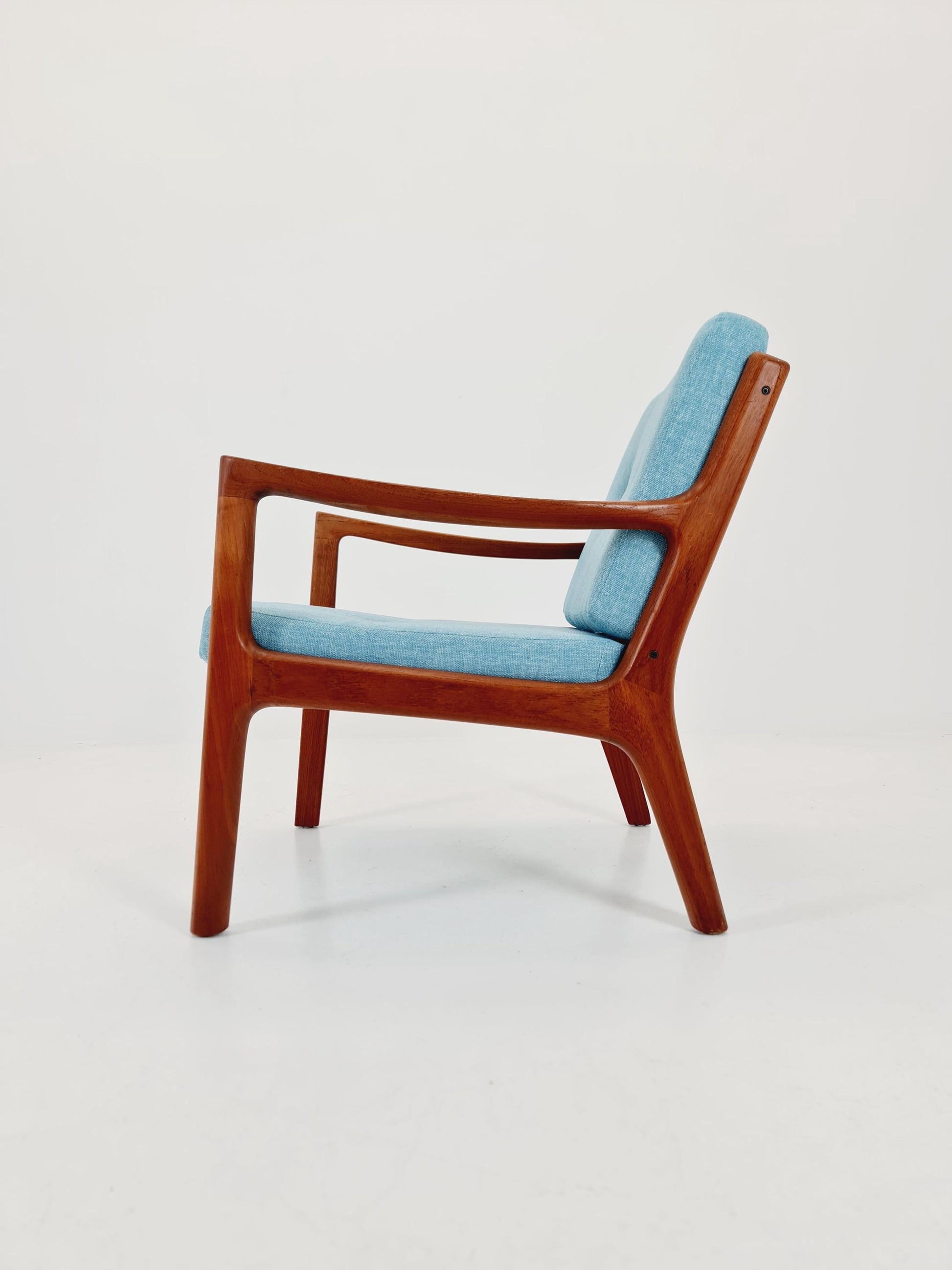 Mid-century Rare Danish teak lounge chair/ Easy chair by Ole Wanscher for Cado France &Son , 1960s